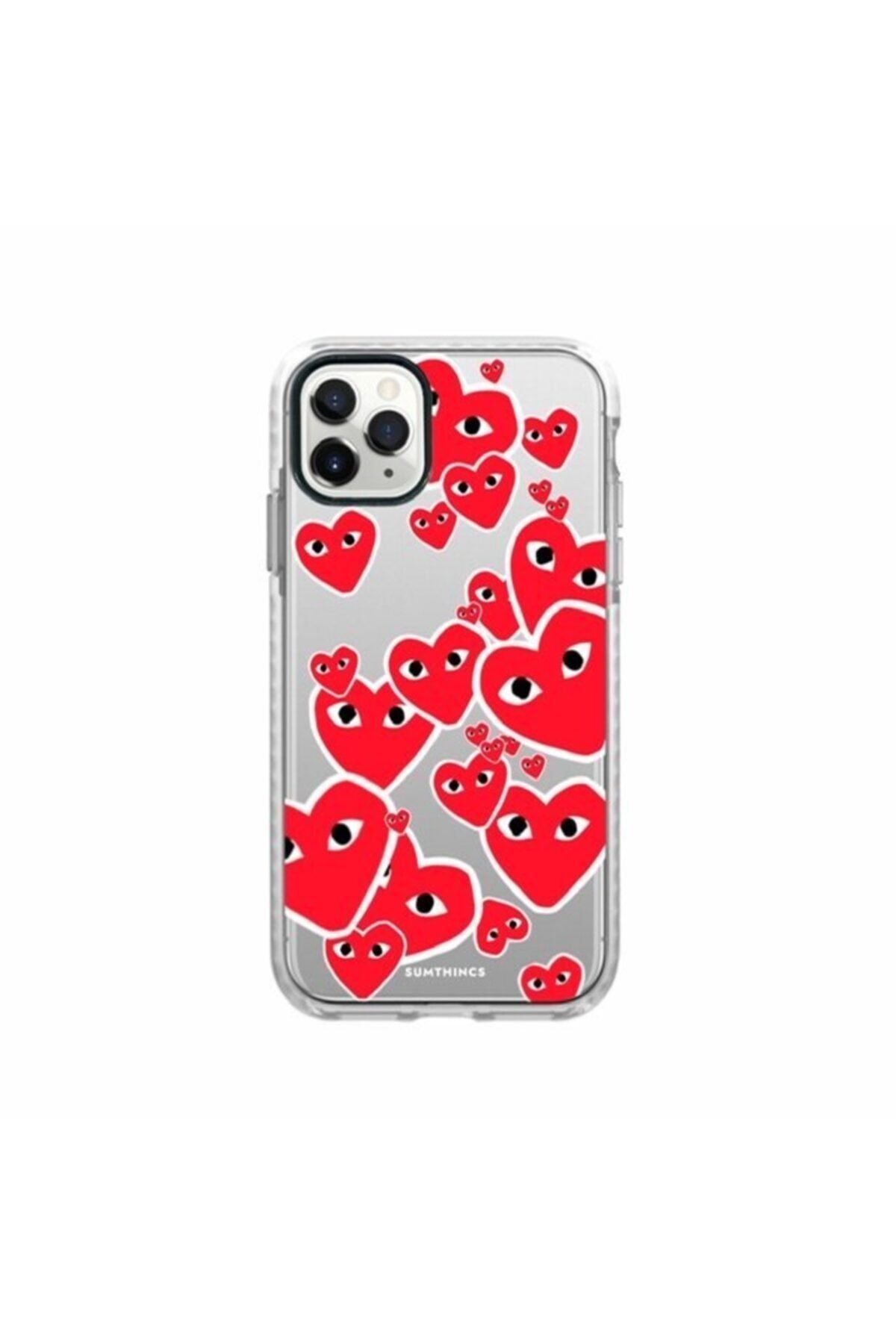 SUMTHINCS Hearts Iphone 11 Beyaz Procase Telefon Kılıfı