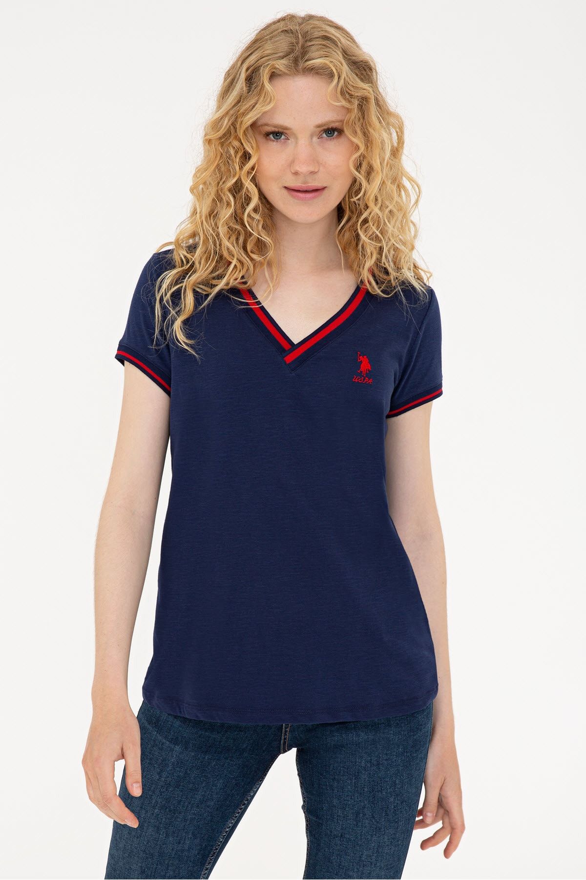 U.S. Polo Assn. Lacıvert Kadın T-Shirt