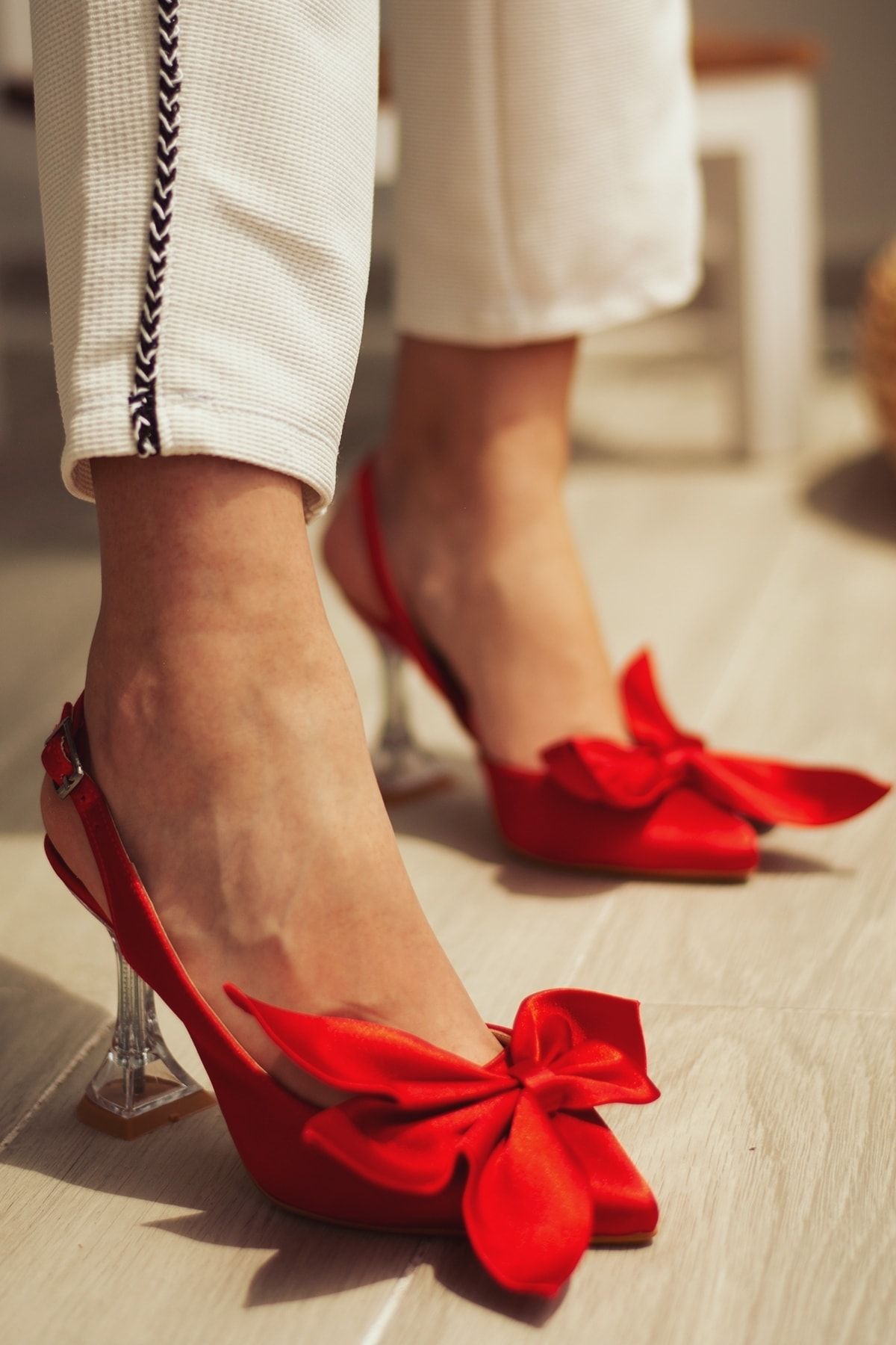Miss Papatya Ayakkabı Misspapatya Matteo Kırmızı Kadın Topuklu Ayakkabı