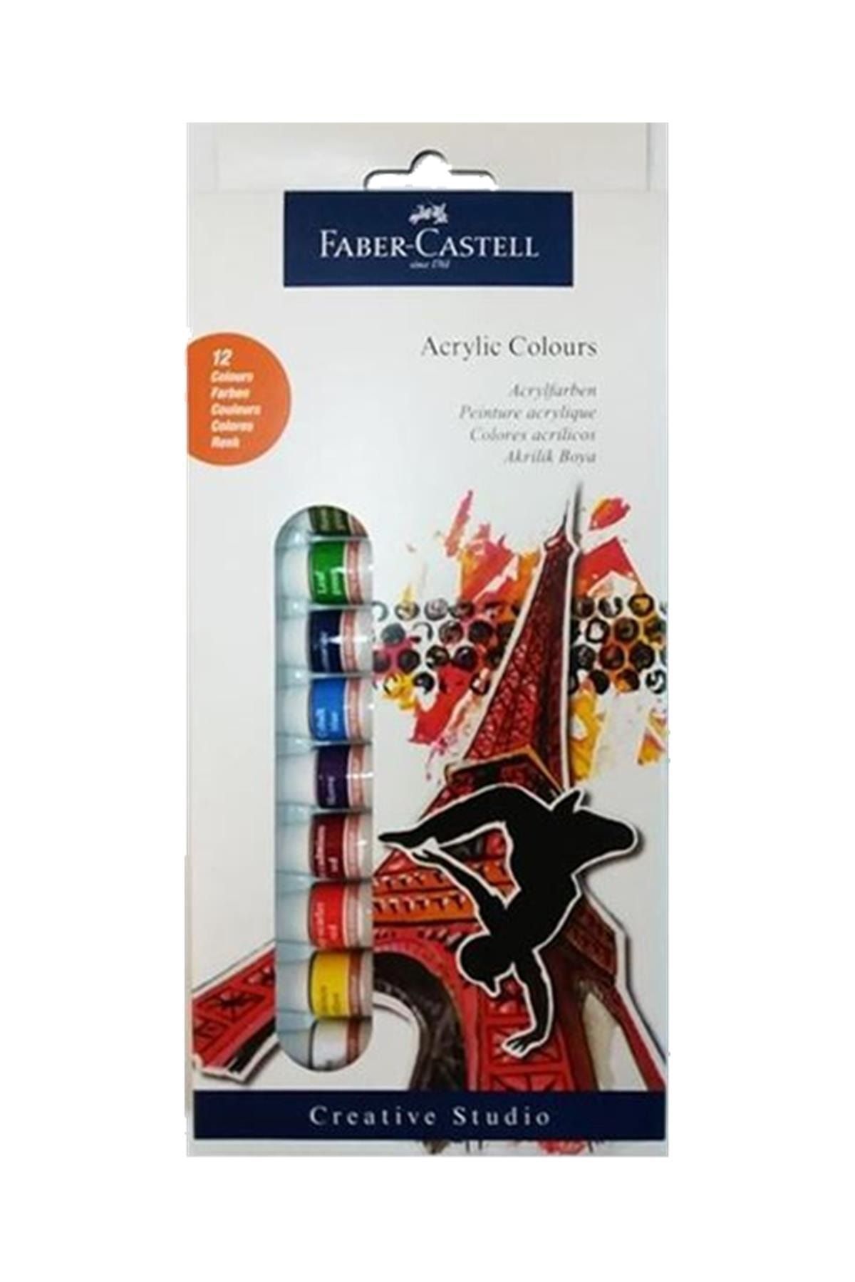 Faber Castell 12 Renk Akrilik Boya 12 ml 169501
