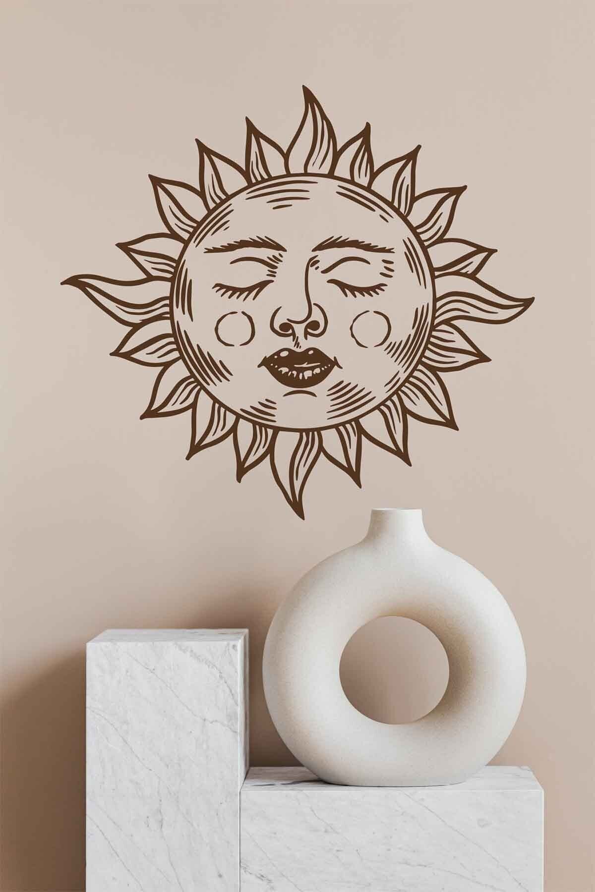 Kt Grup Boho Güneş Modern Duvar Sticker
