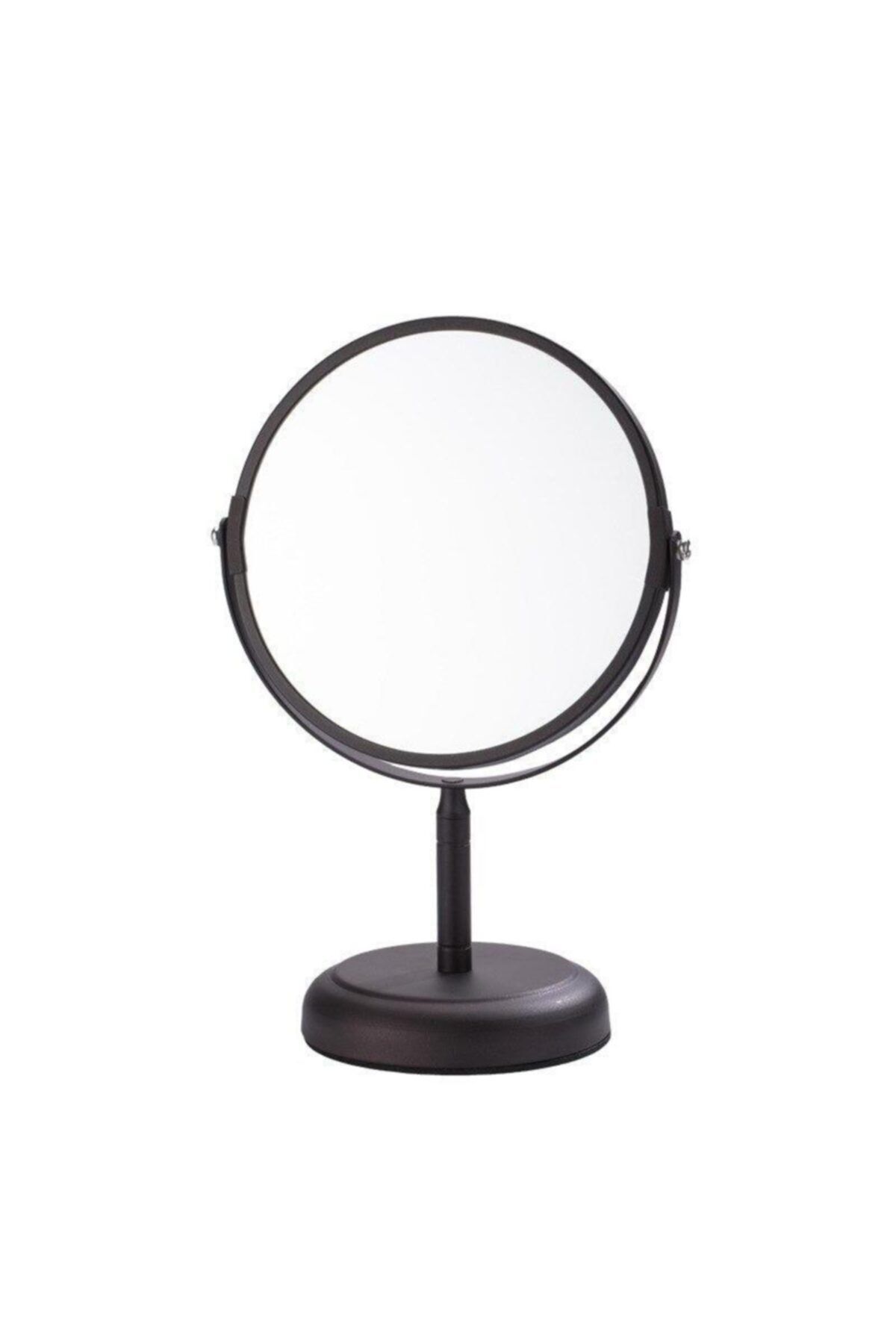Gesh 63917 5x Büyüteçli Çift Taraflı Ayaklı Ayna Masaüstü Makyaj Aynası Metal Şık Tasarım