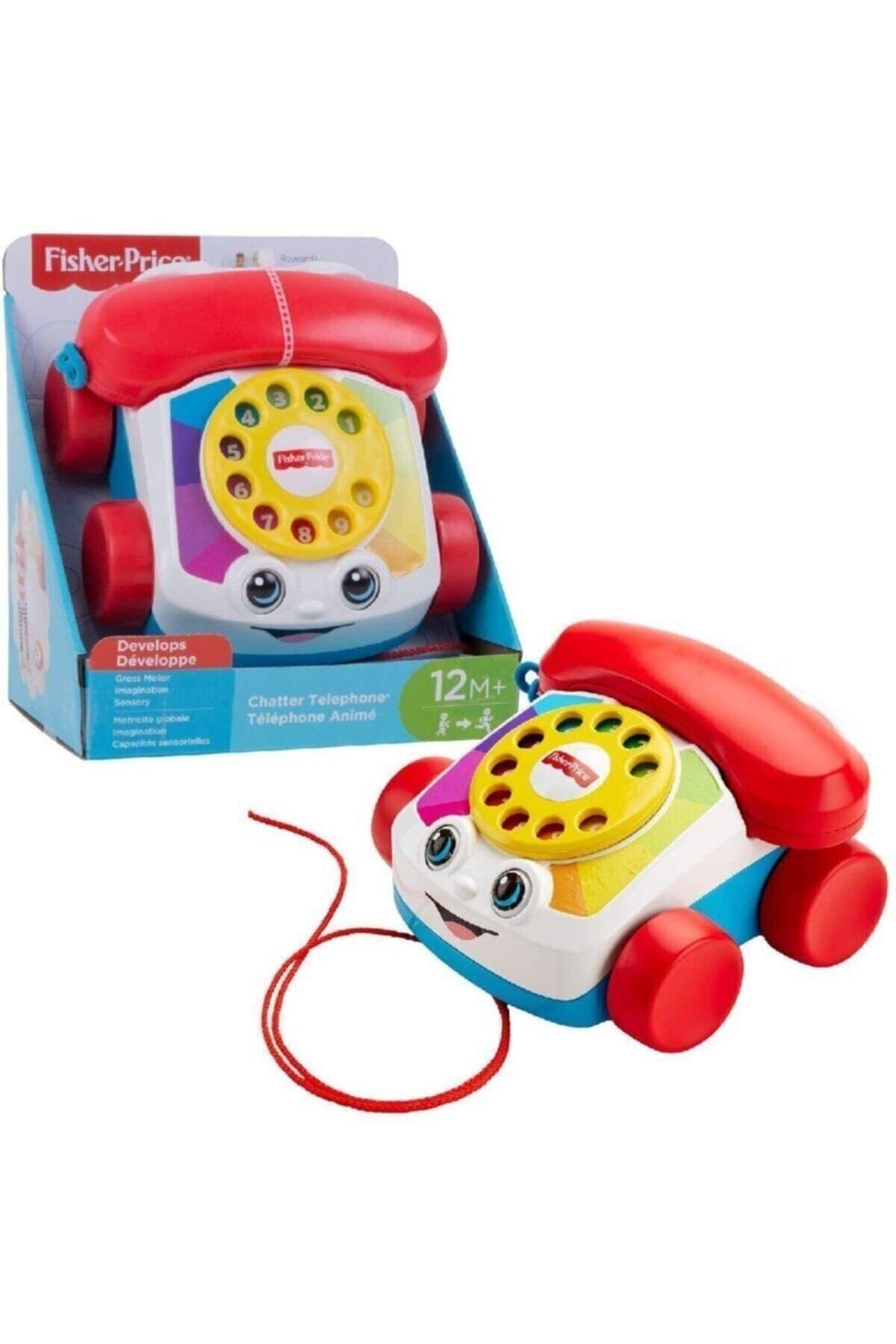 Fisher Price Eğitici Geveze Telefon Sürüklenebilir Çevirmeli Oyun Telefonu - Fgw66