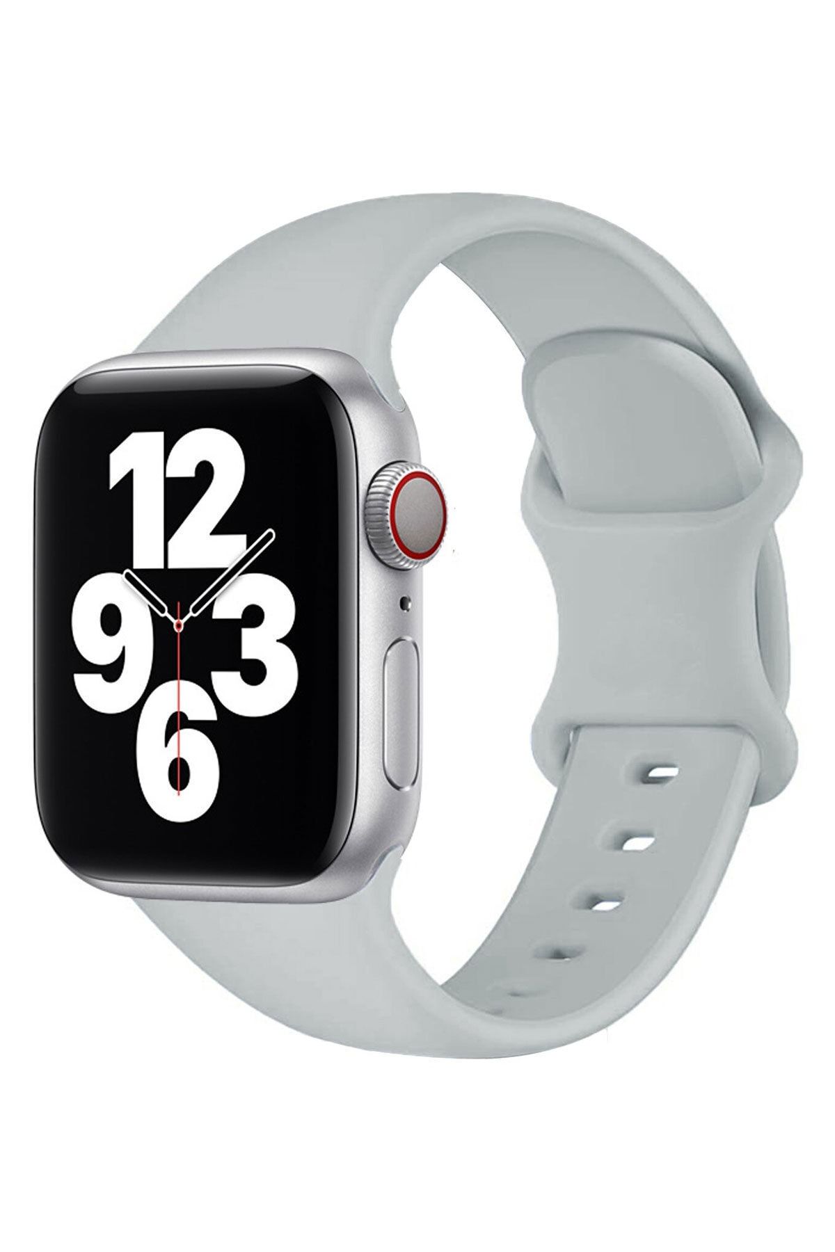 Favors Kordon Apple Watch 1-2-3-4-5 Uyumlu Yüksek Kalite Silikon Kayış 42mm /44mm