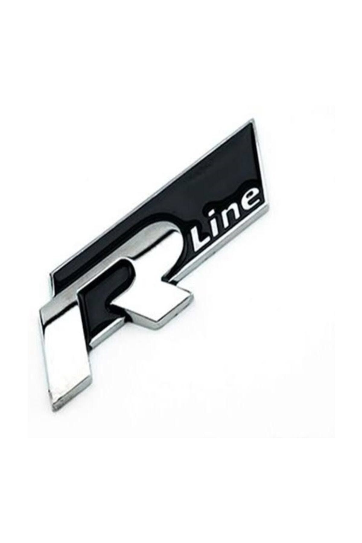 Şanlı Volkswagen R Line Ön Panjur Logosu Siyah Metal Arması