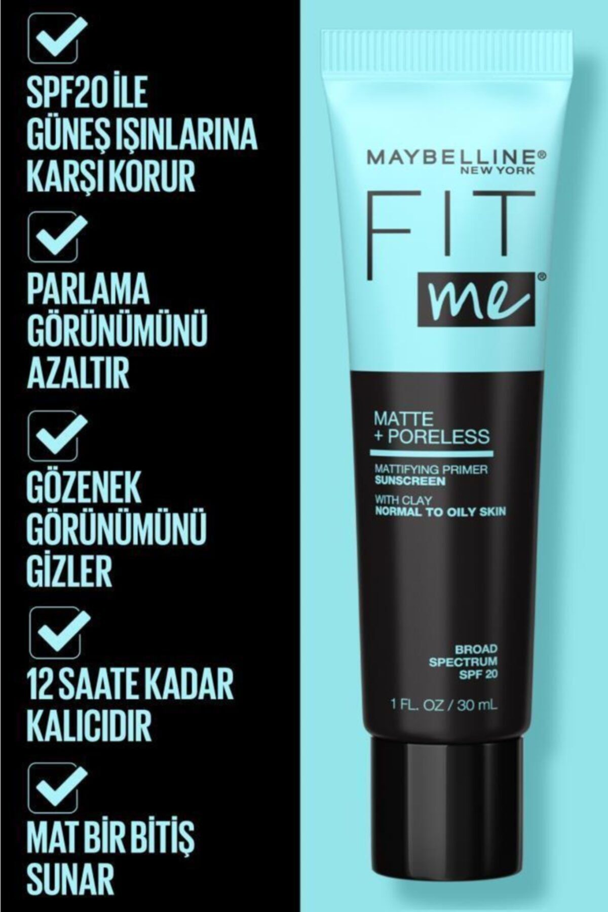 Fit Me Matte & Poreless Matlaştırcı Makyaj Bazı_1