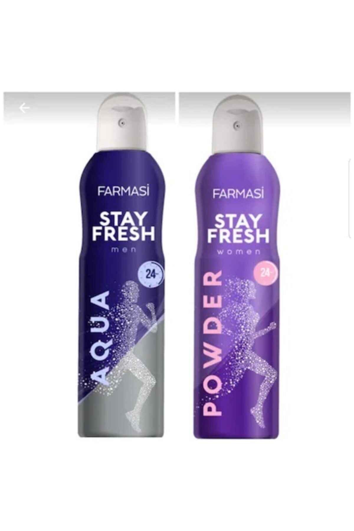 Farmasi Stay Fresh Aqua Erkek - Powder Kadın Deodorant 150ml