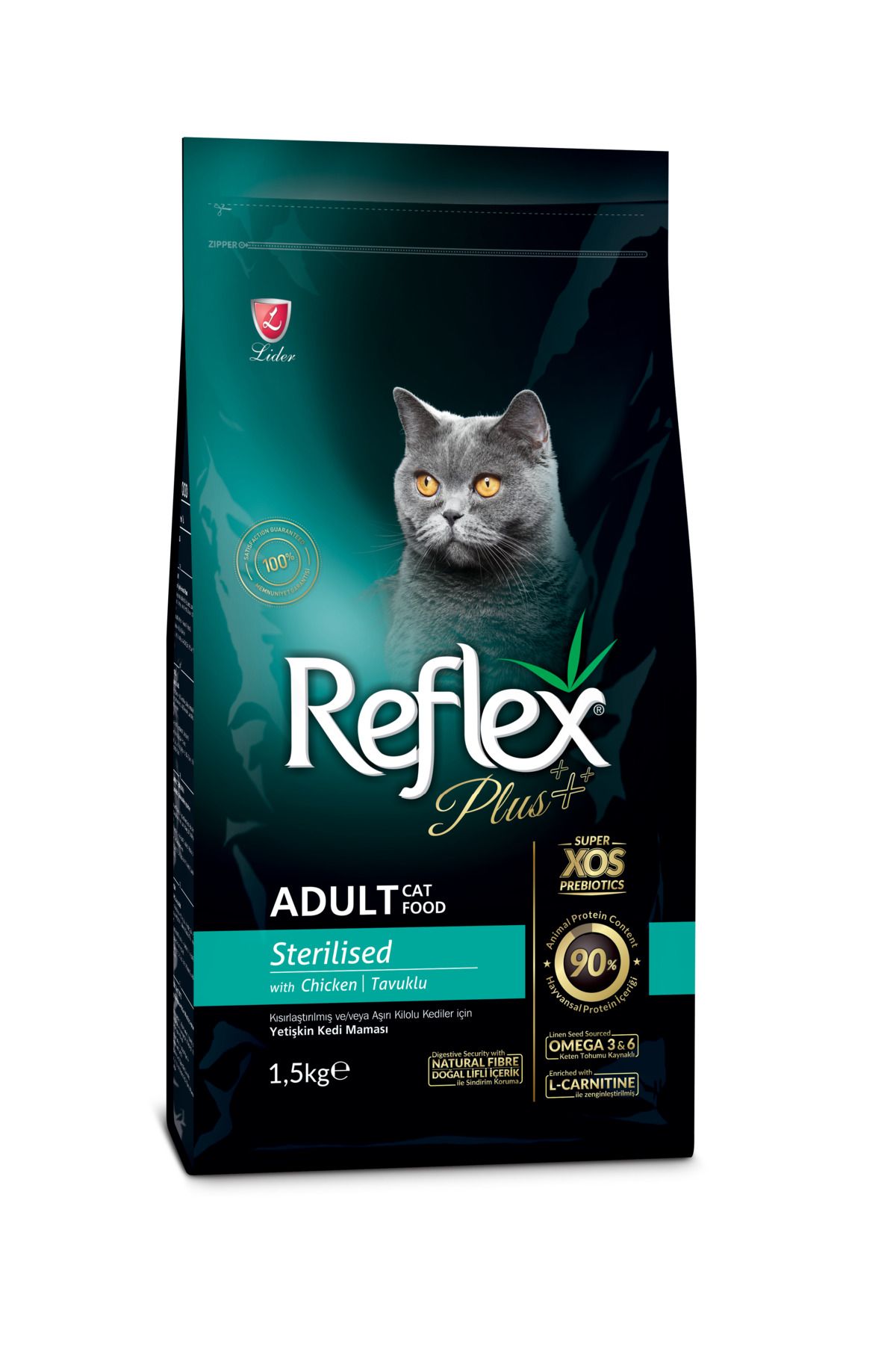 Reflex Plus Tavuklu Kısırlaştırılmış Kedi Maması-1,5 Kg