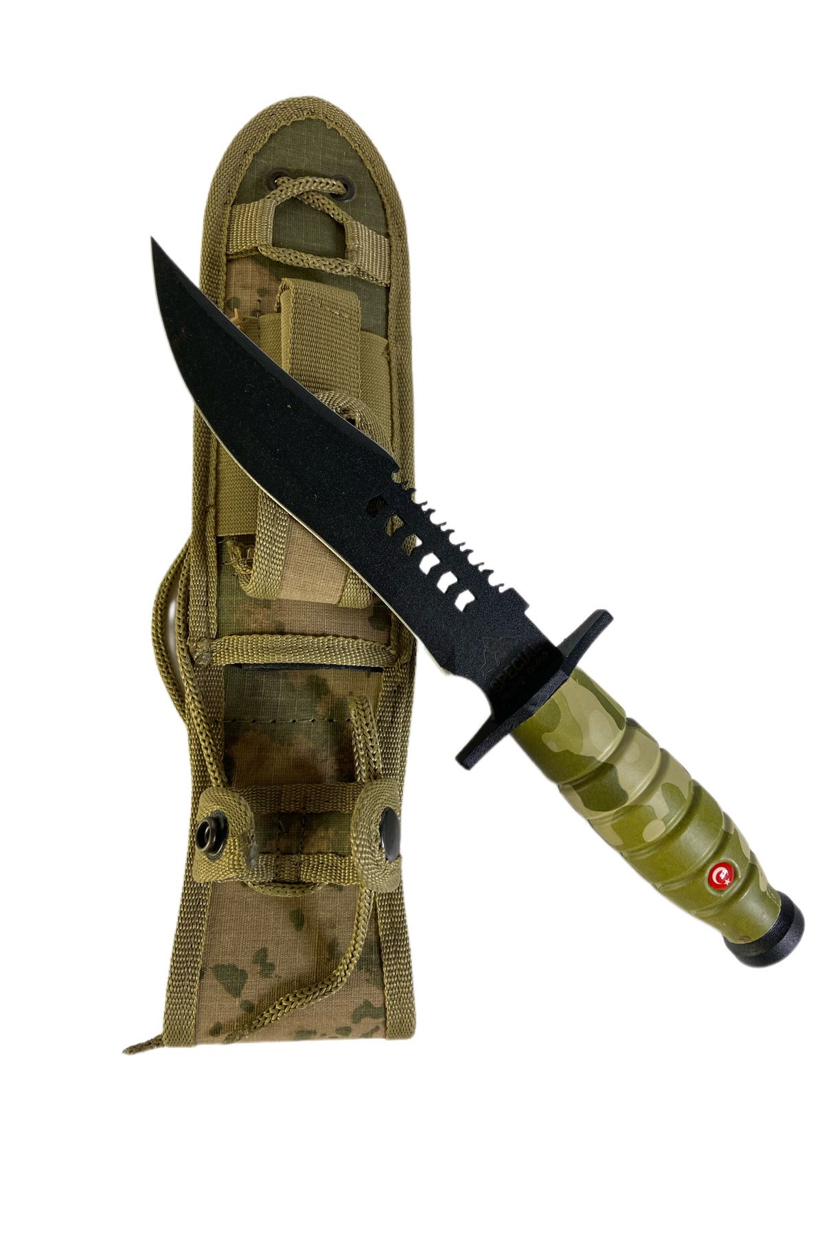 Mude Special Outdoor Bıçak Komando Rambo Kamp Av Bıçak Çakı Kılıflı