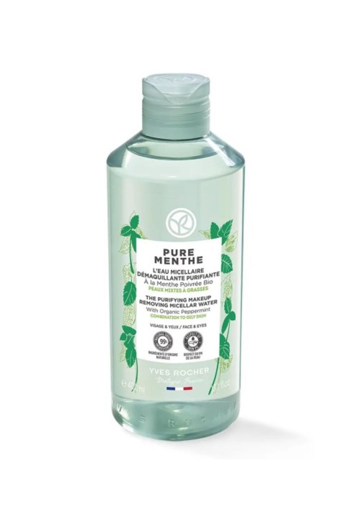 Yves Rocher Miseler Su - Karma ve Yağlı Cilt / Pure Menthe Tonik Etkili ve Arındırıcı - Prebiyotik 400 ml