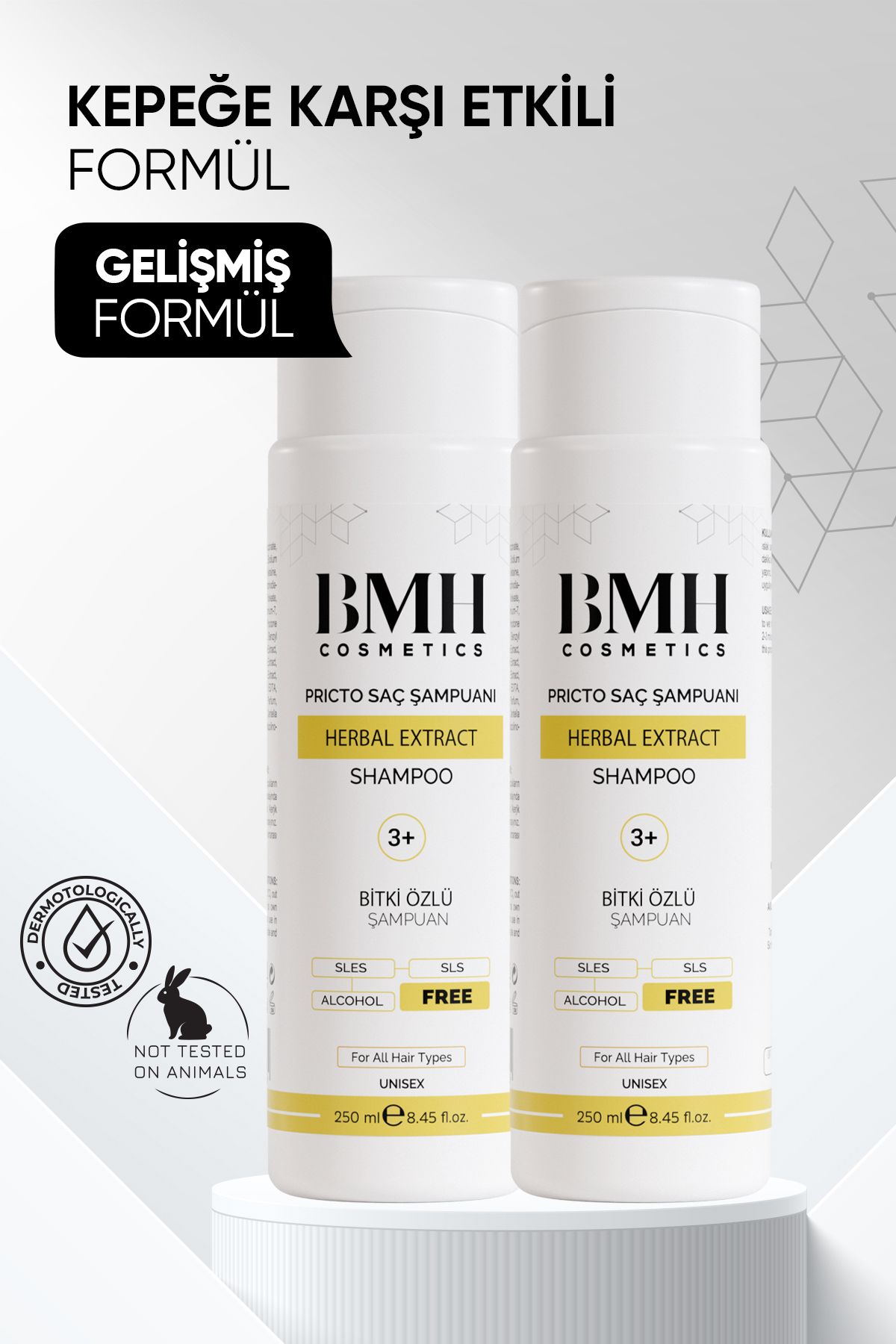 BMH Cosmetics Pricto 3 Seboreik Dermatit Kepek Şampuanı 235 ml 2 Adet