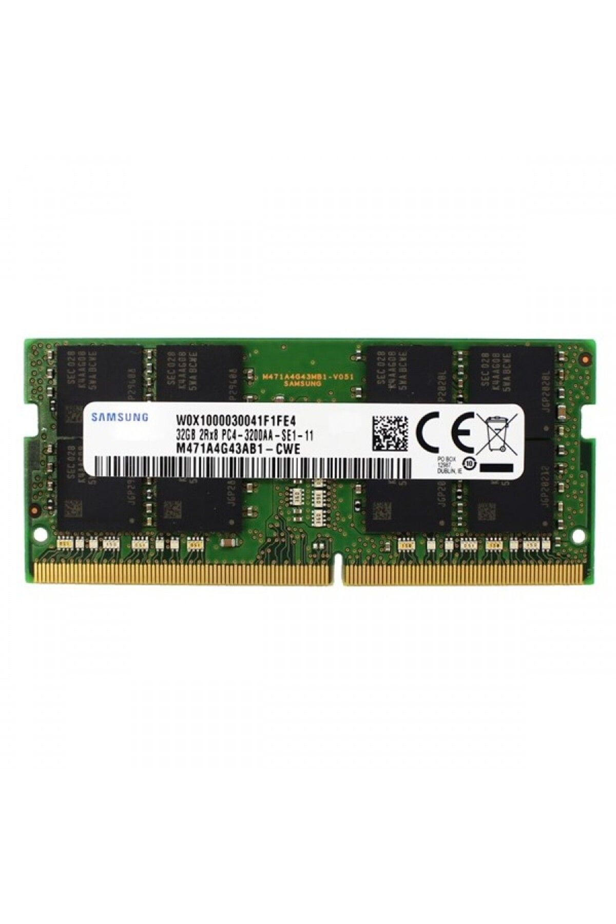 Samsung 32GB DDR4 3200MHZ NOTEBOOK RAM VALUE M471A4G43AB1-VWE