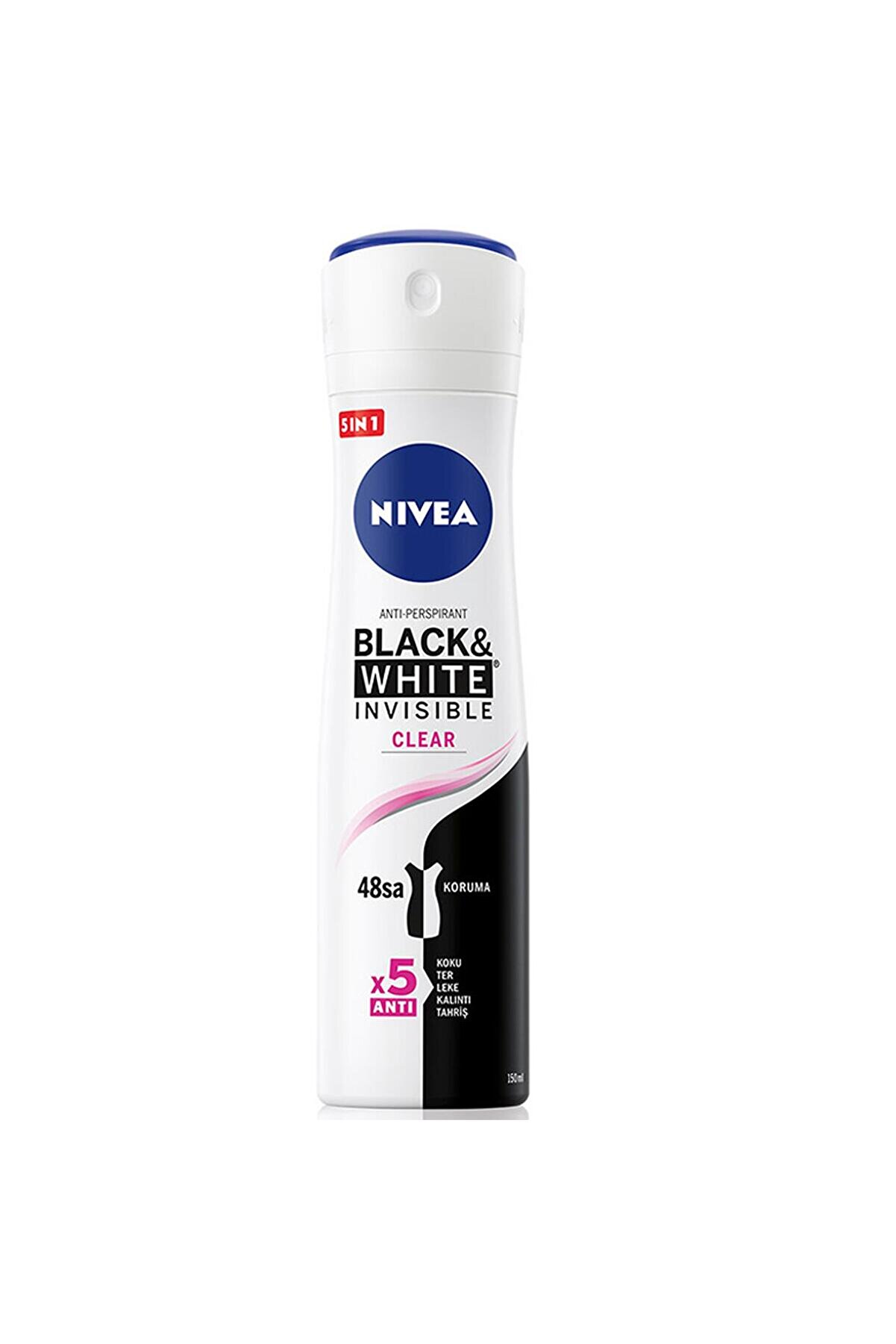 NIVEA Invisible Clear Black White Kadın Deodorant Sprey 150 ml