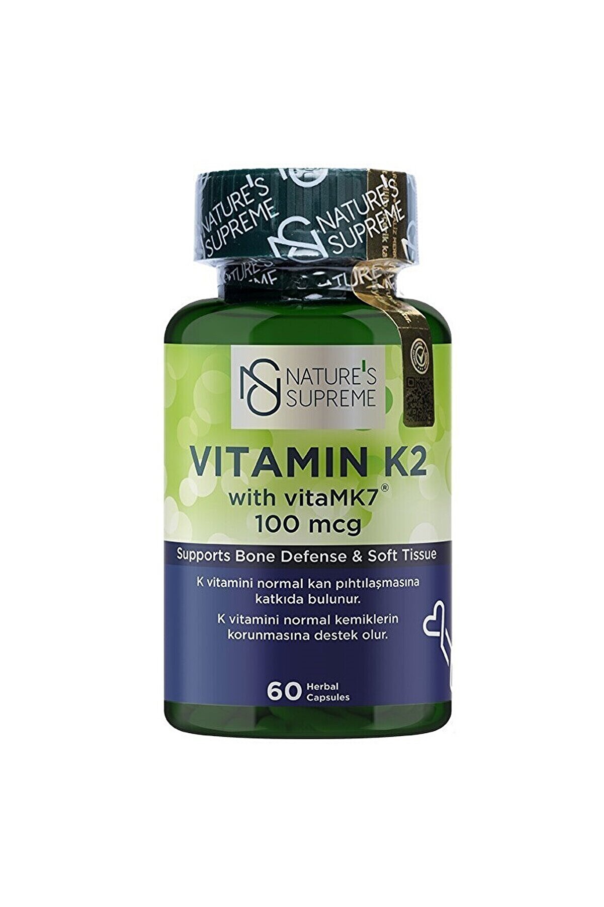 Natures Supreme Vitamin K2 100 Mcg 60 Kapsül