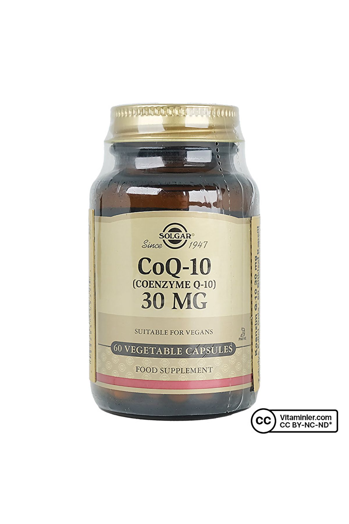 Solgar Coq-10 ( Koenzim Q-10 ) 30 Mg 60 Veg. Kapsul