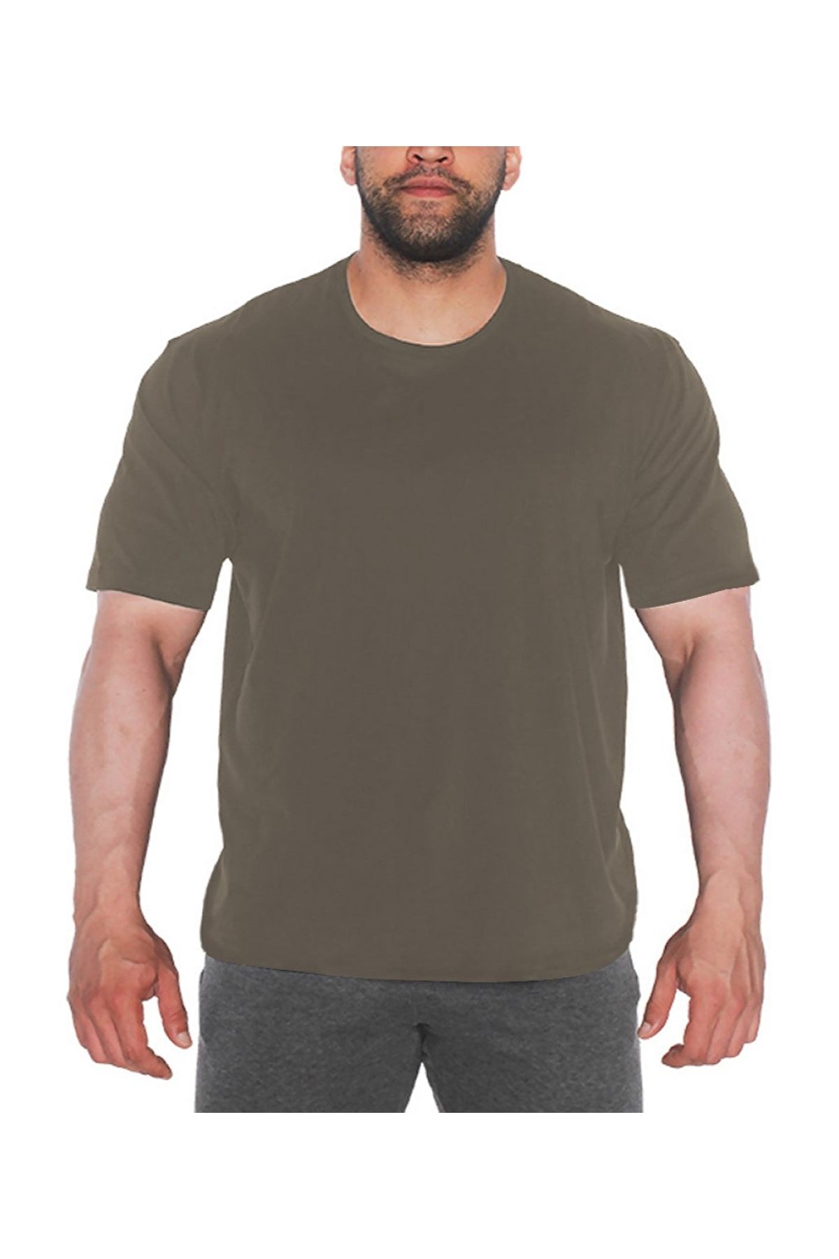 MUSCLECLOTH Oversize T-shirt Haki