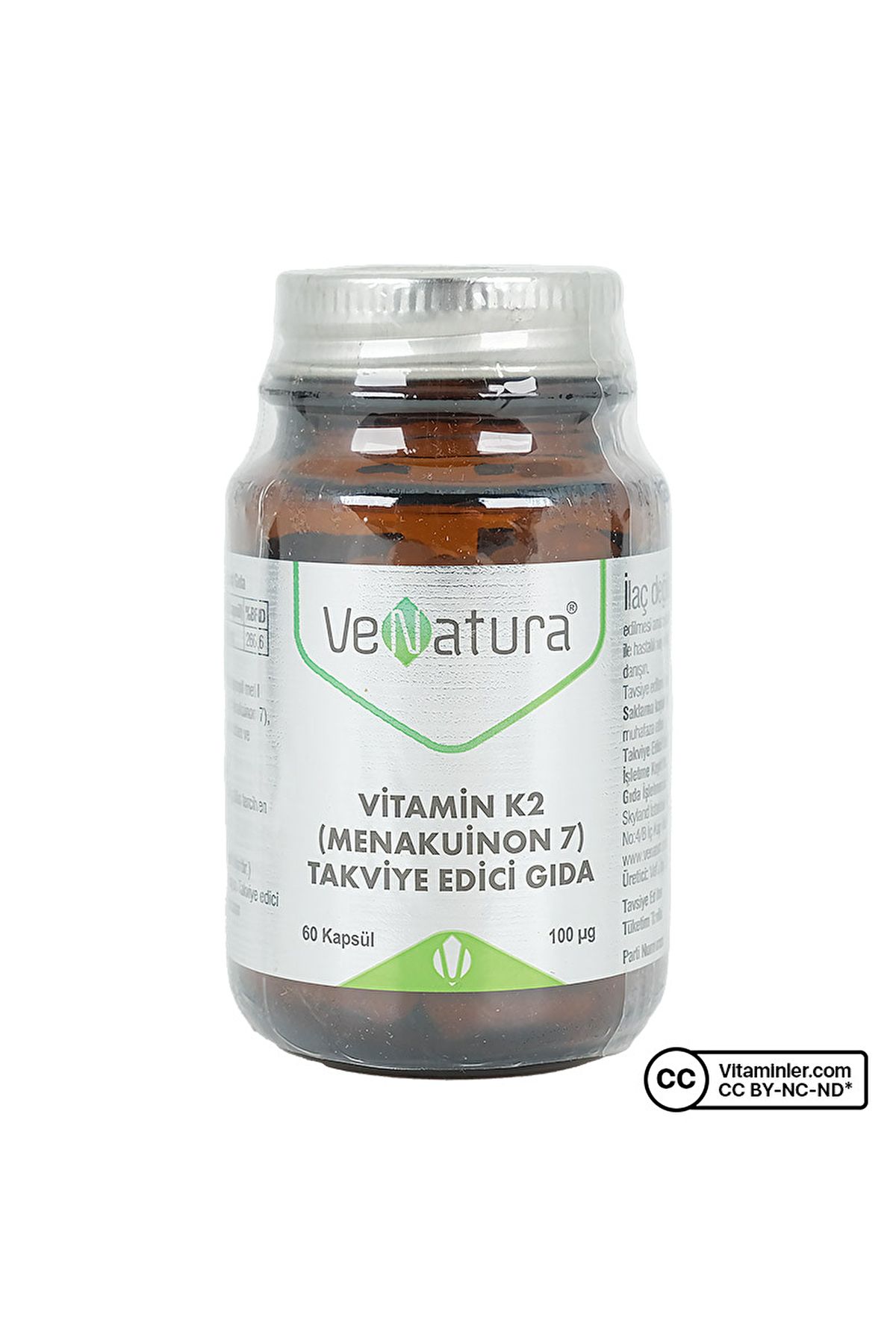 Venatura Vitamin K2 (MENAKUİNON 7) 100 Mcg 60 Kapsül
