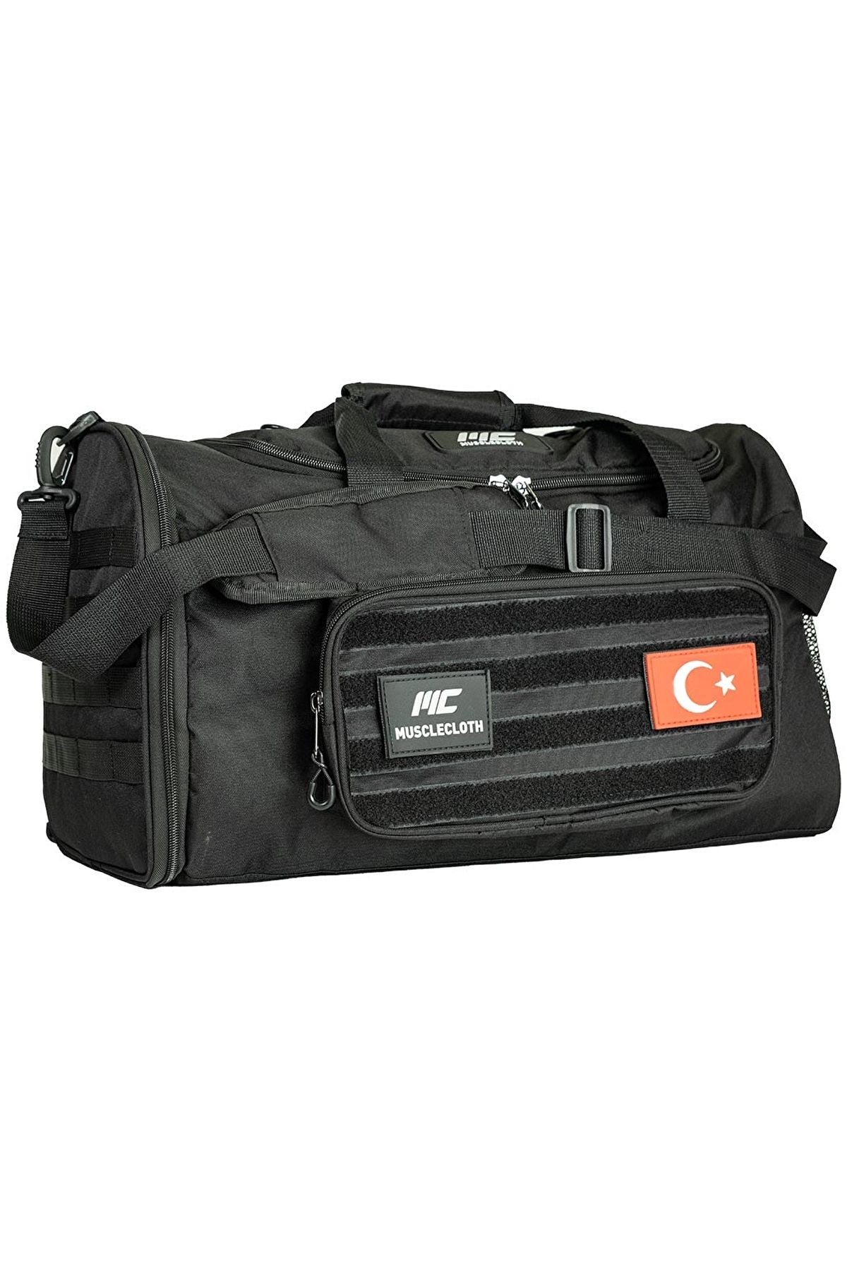 MUSCLECLOTH Tactical Duffel Bag Silindir Çanta Siyah