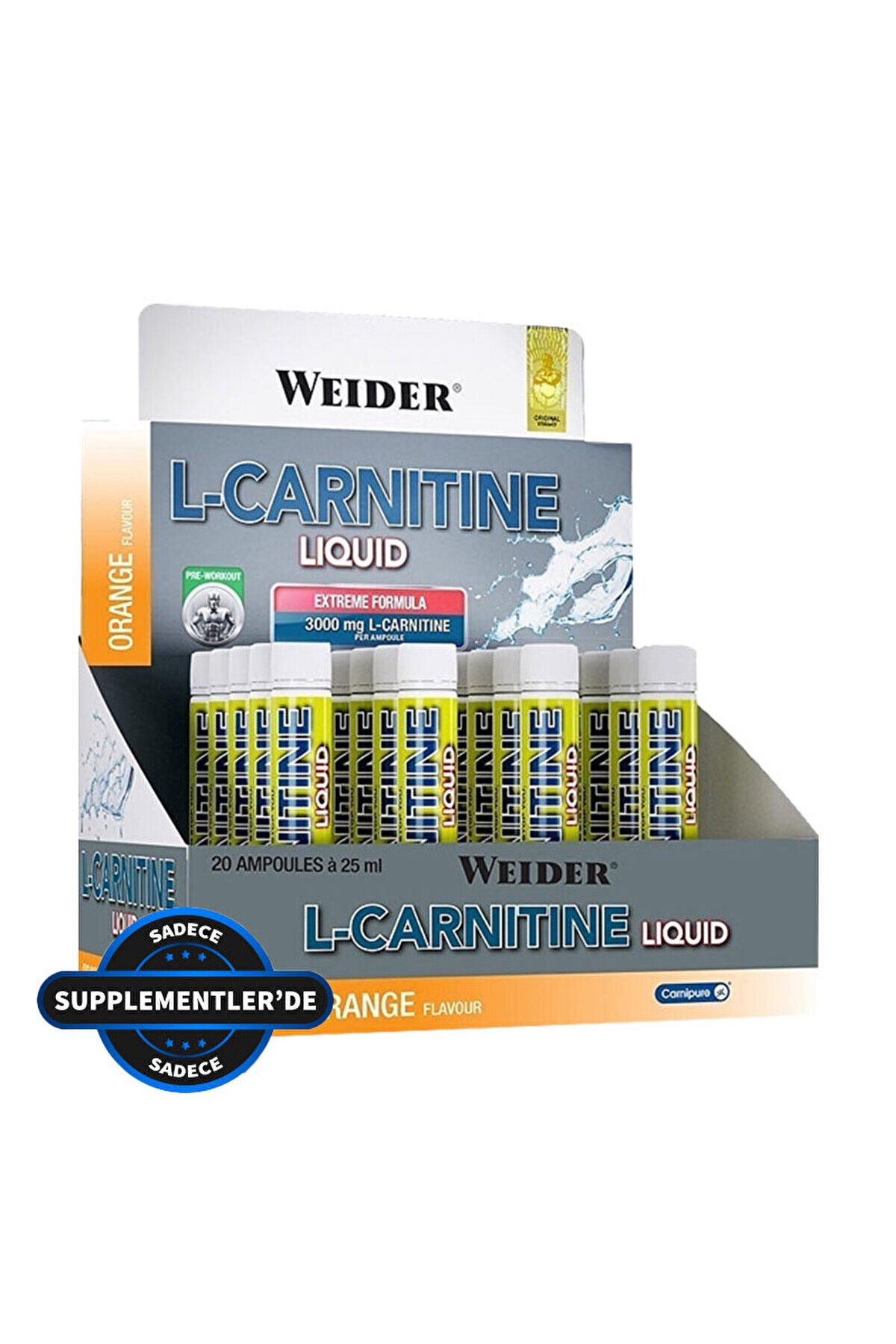 Weider L-carnitine Liquid 3000 Mg 20 Ampul
