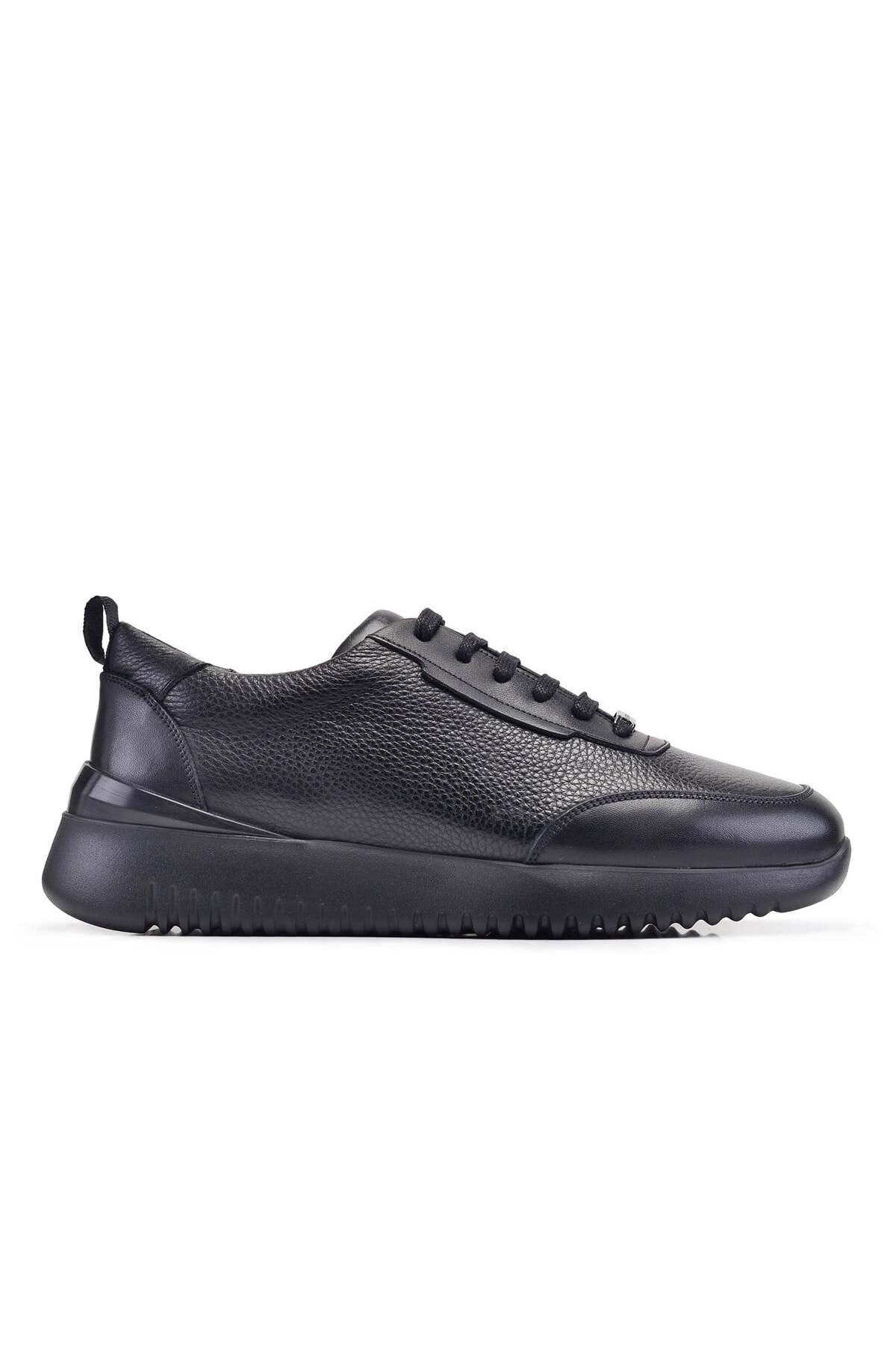 Nevzat Onay Siyah Bağcıklı Sneaker Erkek Ayakkabı -12416-