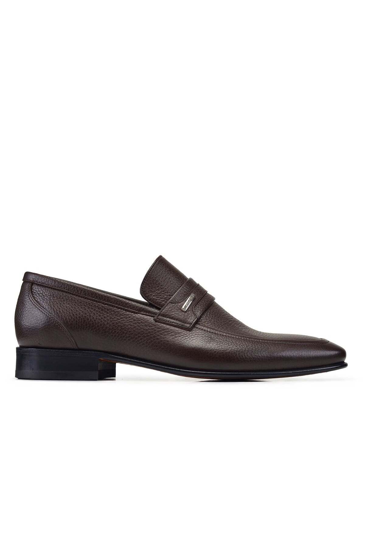 Nevzat Onay Kahverengi Klasik Loafer Kösele Erkek Ayakkabı -7000-