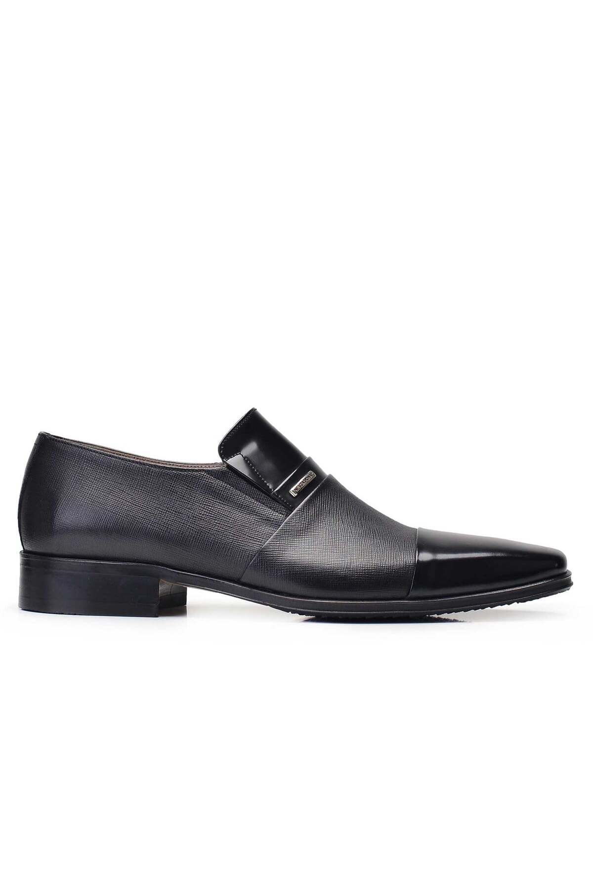 Nevzat Onay Siyah Klasik Loafer Erkek Ayakkabı -11834-
