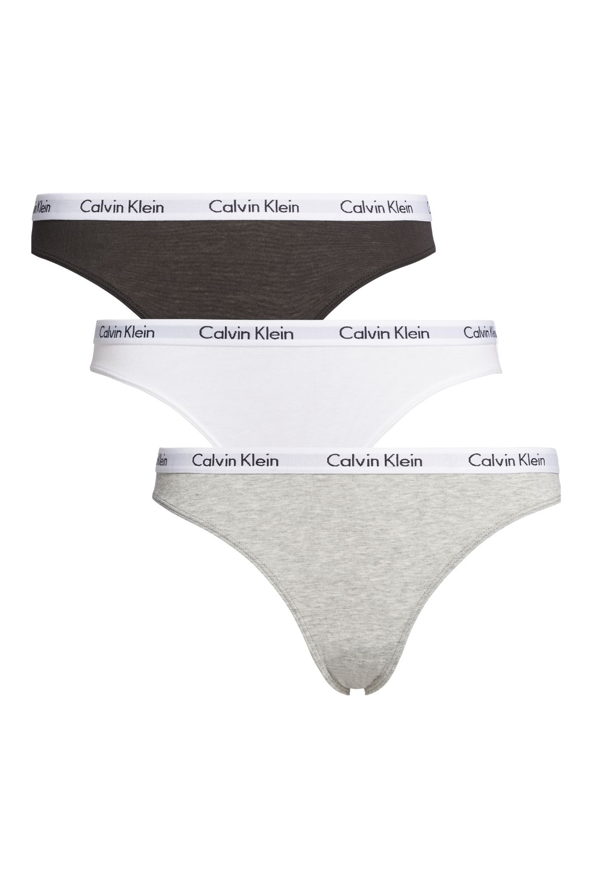 Calvin Klein Kadın Imzalı Elastik Bantlı Gri Külot 000qd3588e999-gri