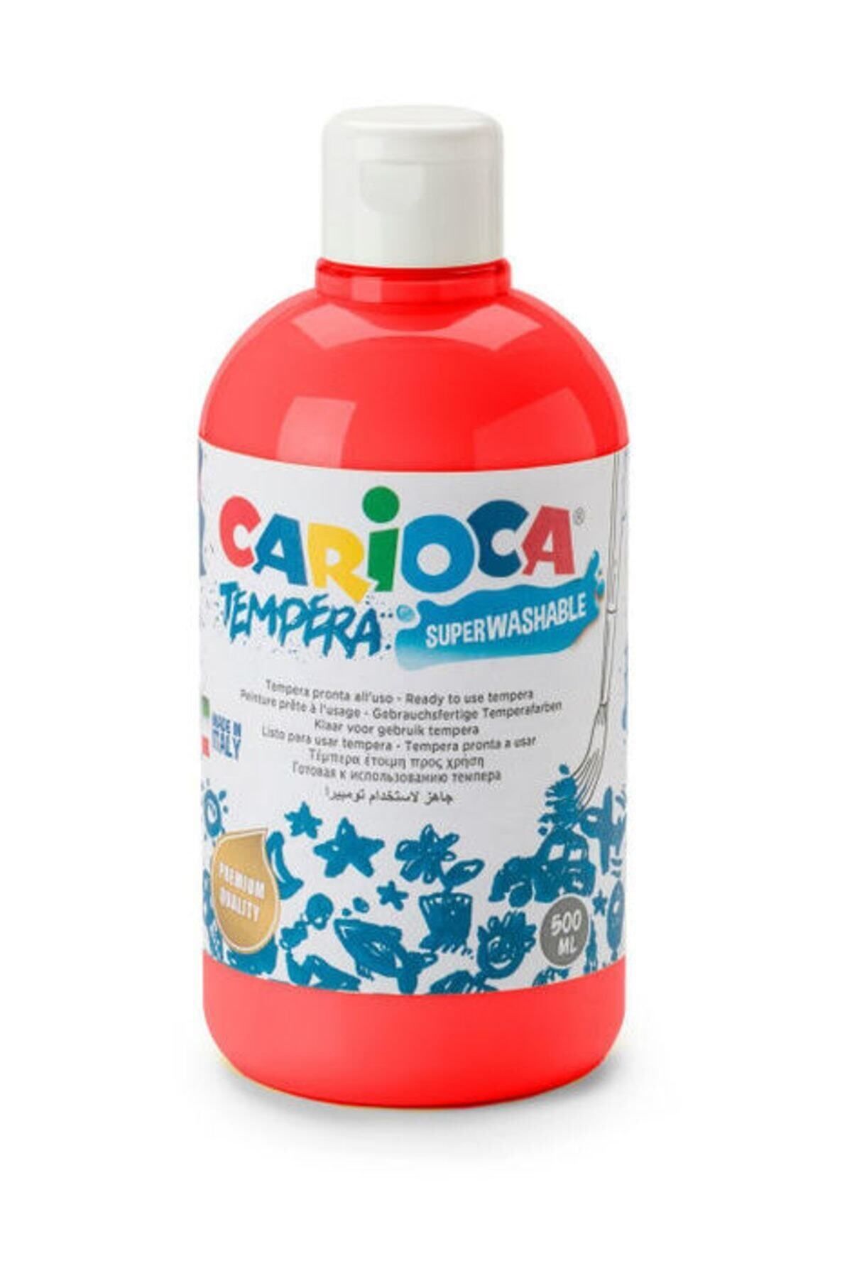Carioca Tempera Boya (SÜPER YIKANABİLİR) 500ml - Kırmızı