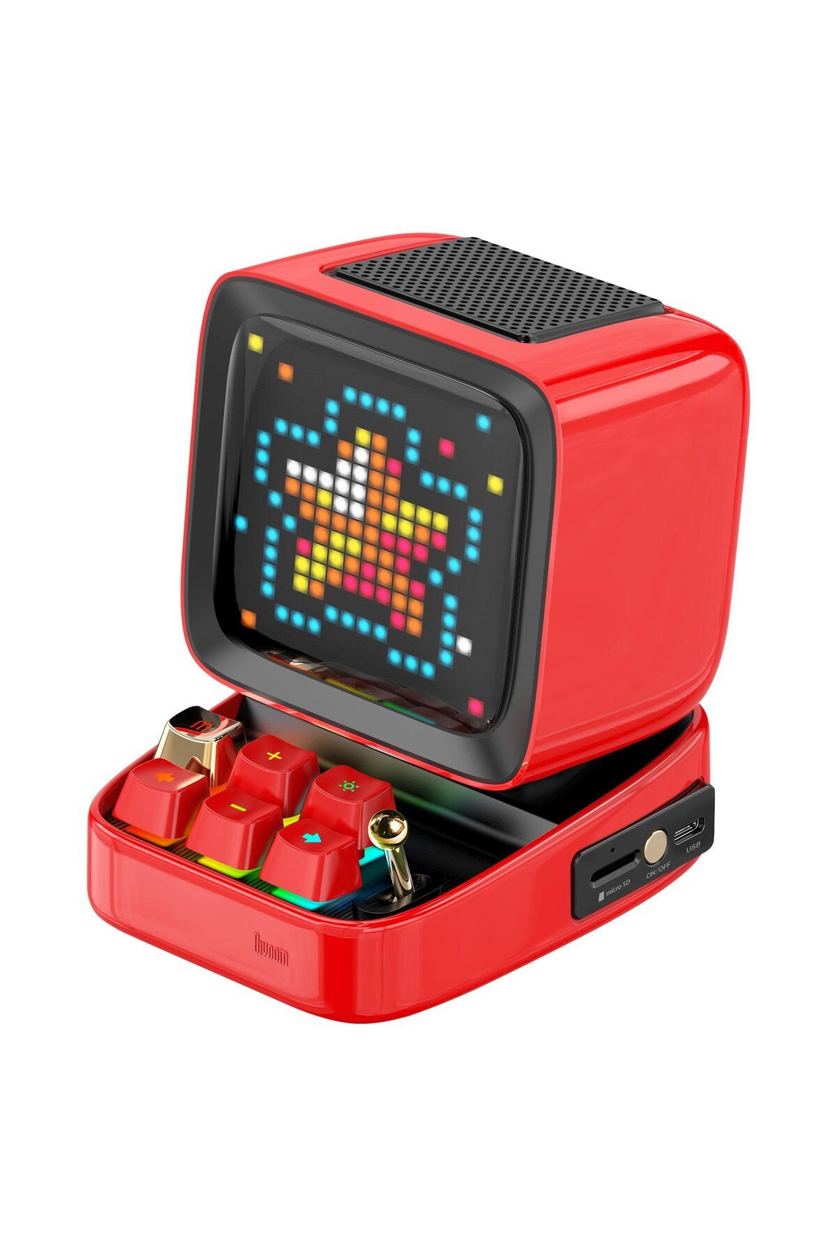 Divoom Ditoo Plus Kırmızı Piksel LED Ekranlı Uygulama Kontrollü Akıllı Bluetooth Hoparlör