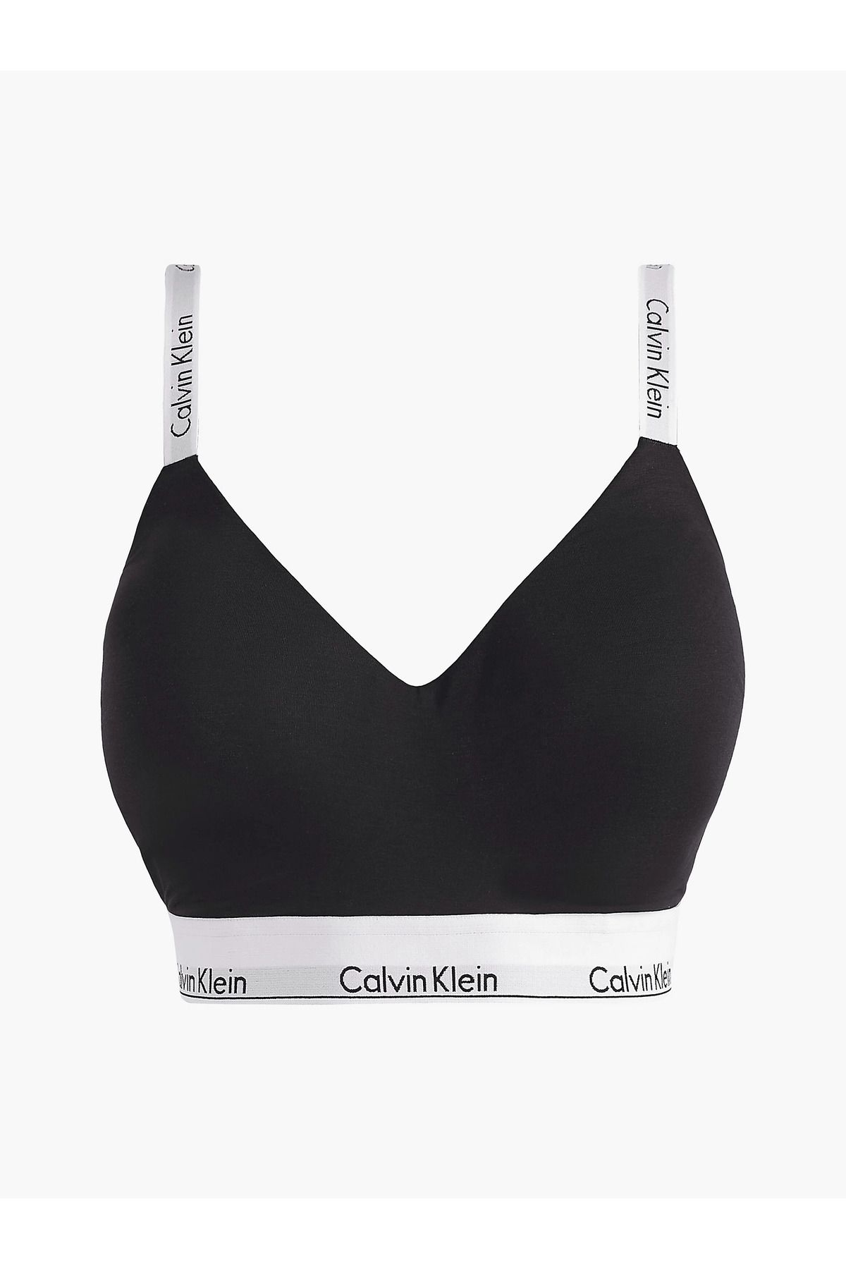 Calvin Klein Kadın Imzalı Elastik Bantlı Siyah Spor Sütyeni 000qf7060e-ub1
