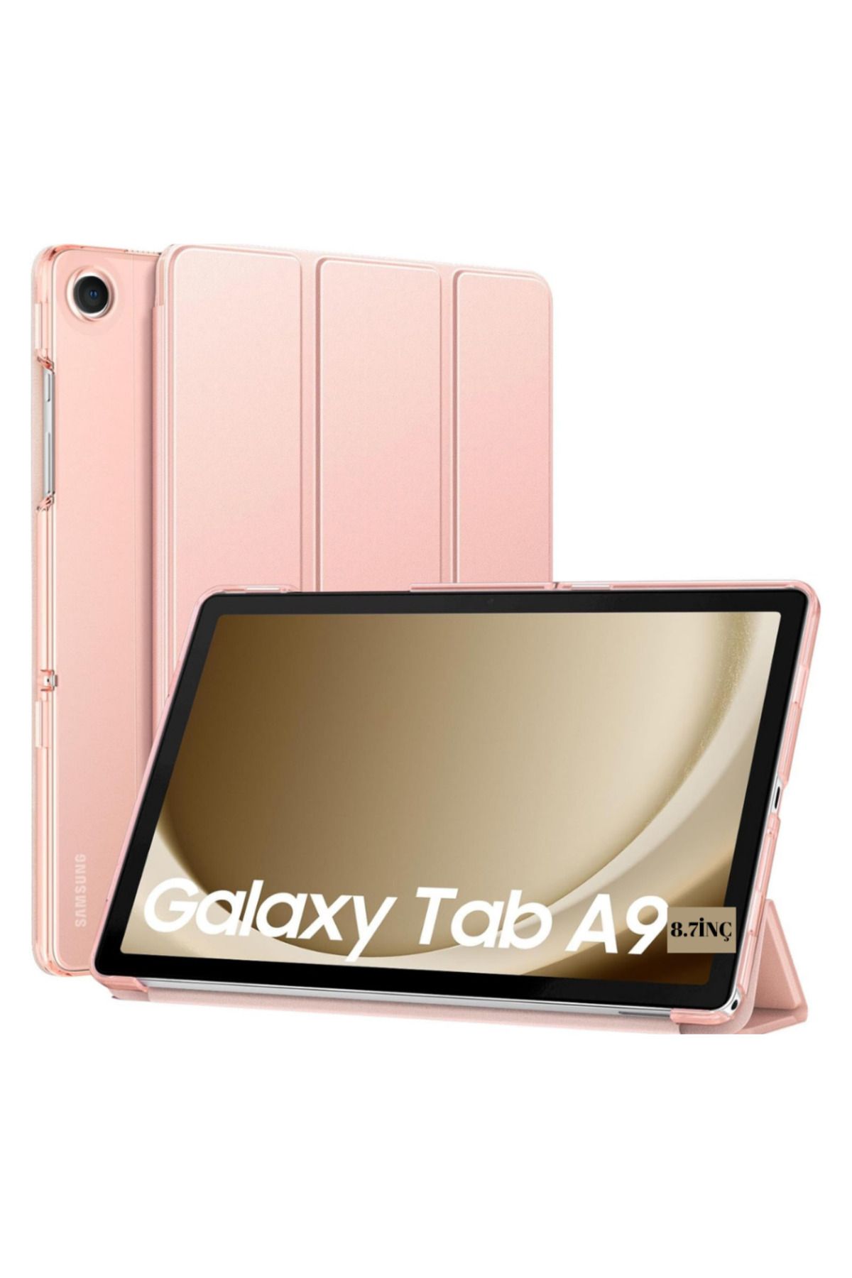 UnDePlus Samsung Galaxy Tab A9 8.7inç X110 X113 X115 X117 Kılıf New PU Deri Smart Standlı Case Uyku Modlu