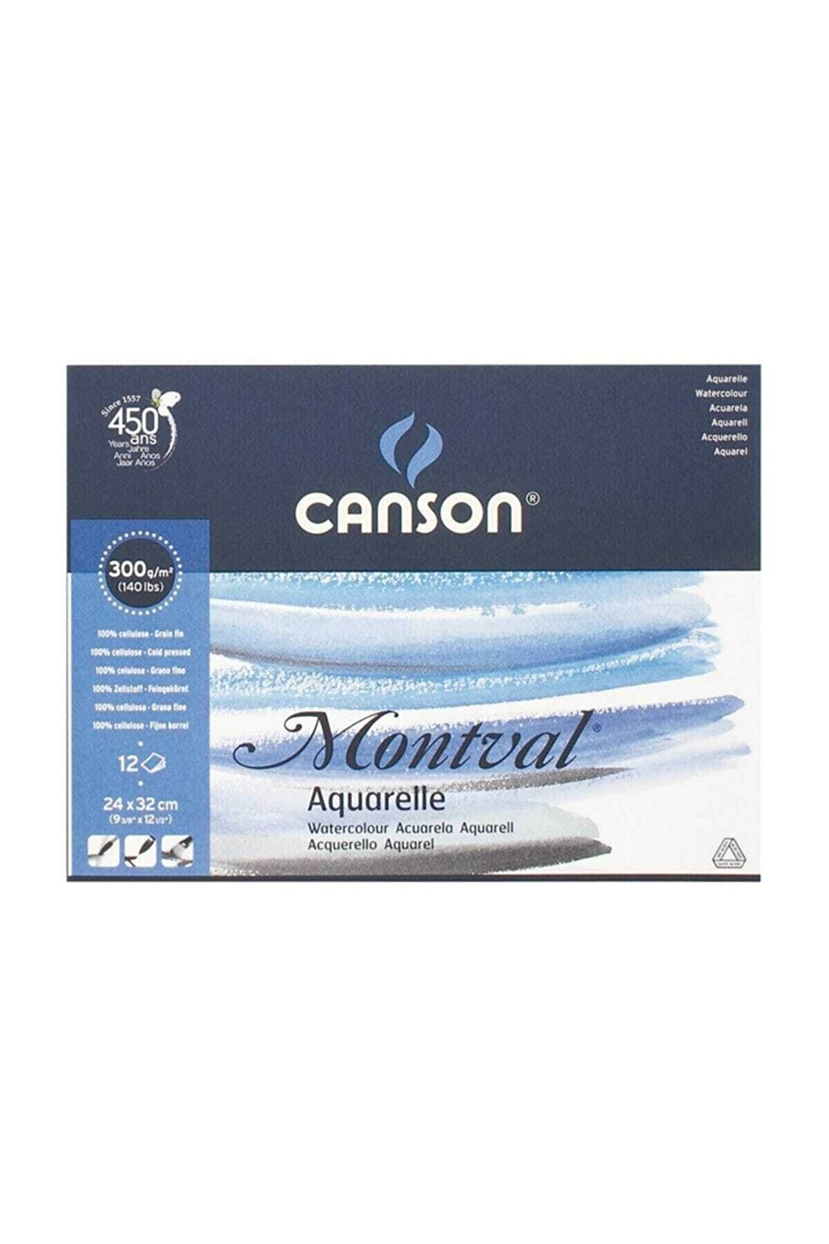 Canson Montval Suluboya Defteri 300gr 24x32 12 Sayfa / 200807319