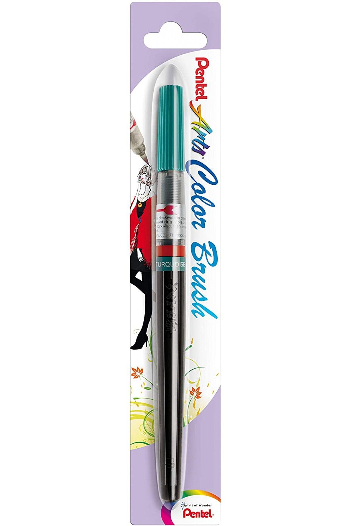 Pentel Arts Colour Brush Fırça Uçlu Boya Kalemi - Turkuaz Xgfl-114x