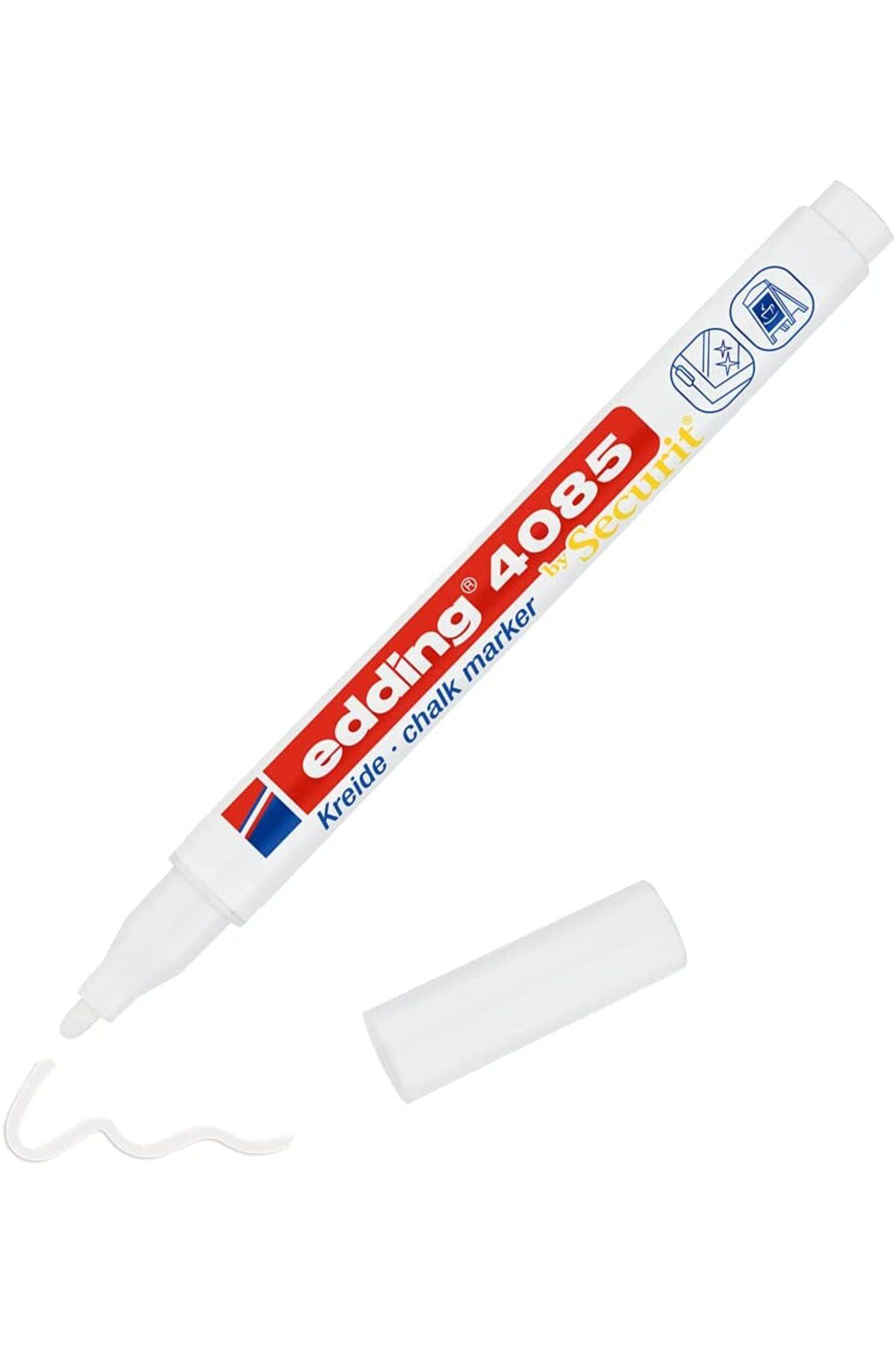 Edding 4085 Chalk Marker 1-2mm Tebeşir Kalemi Beyaz