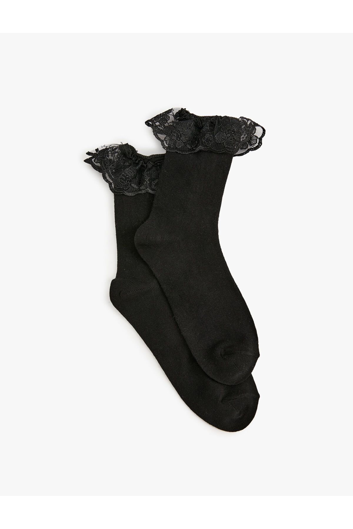 Koton Dantelli Soket Çorap Fırfır Detaylı