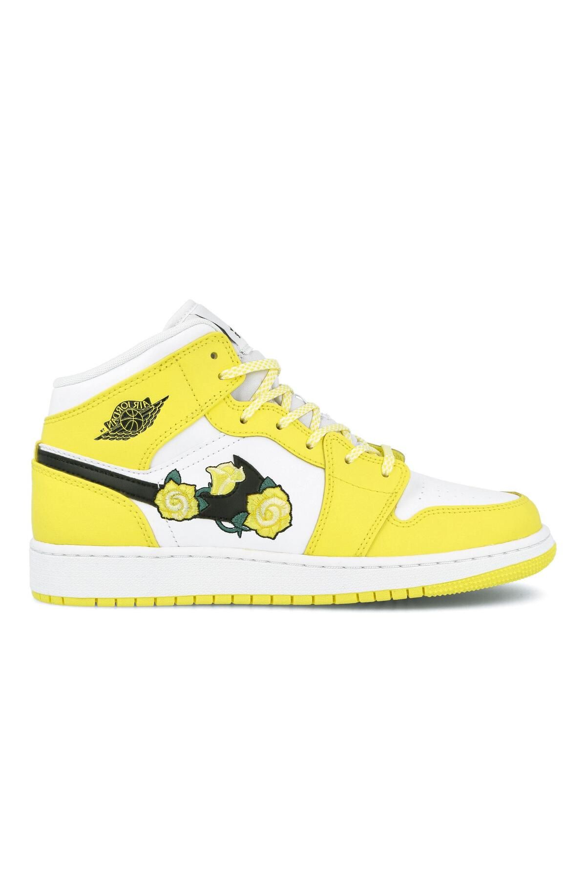 Nike Jordan 1 Mid Dynamic Yellow Floral (gs) Av5174-700