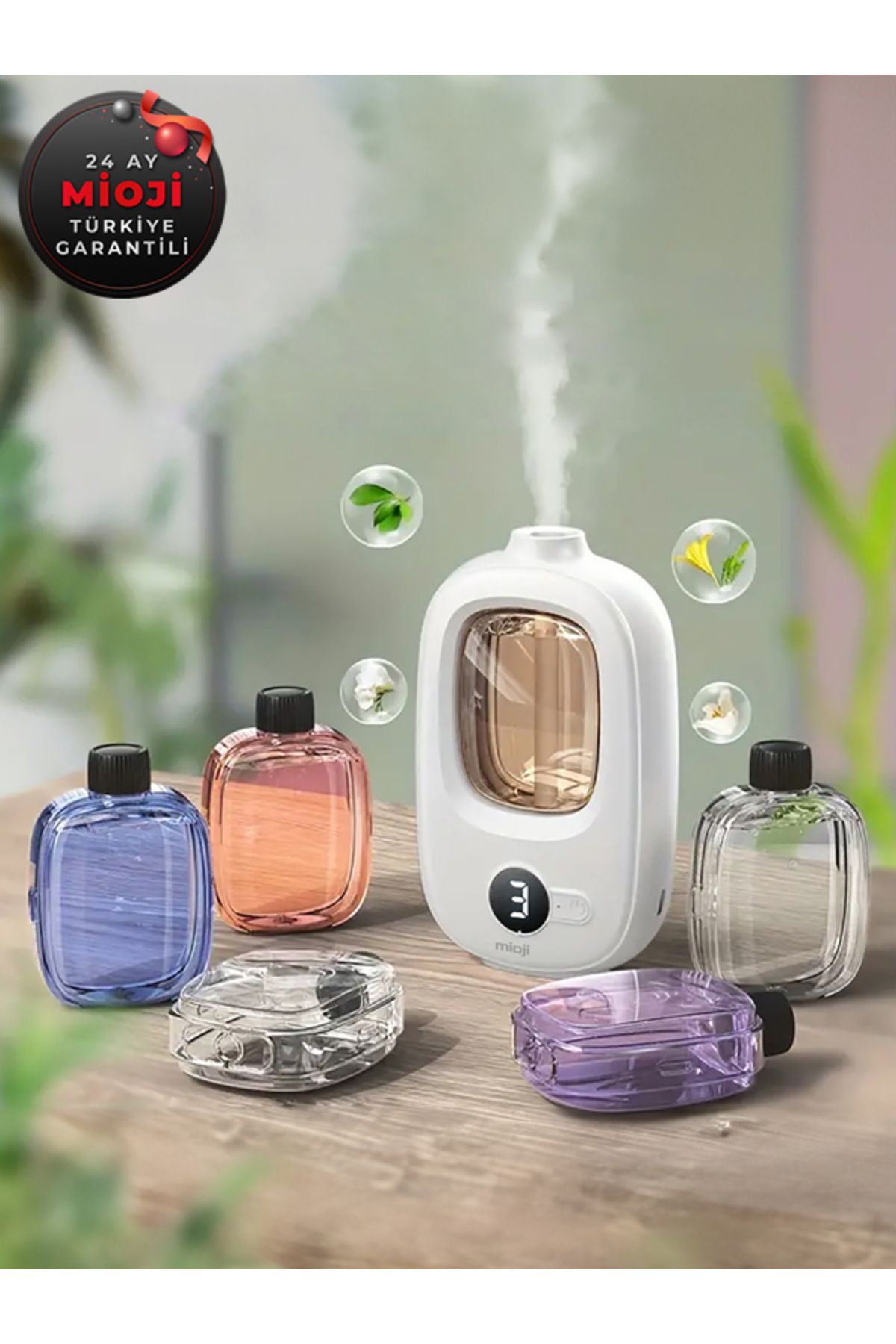 Mioji Mio Smell 2x Aromaterapi 1500mah Şarjlı Yeni Nesil Koku Makinesi Limon Kokusu