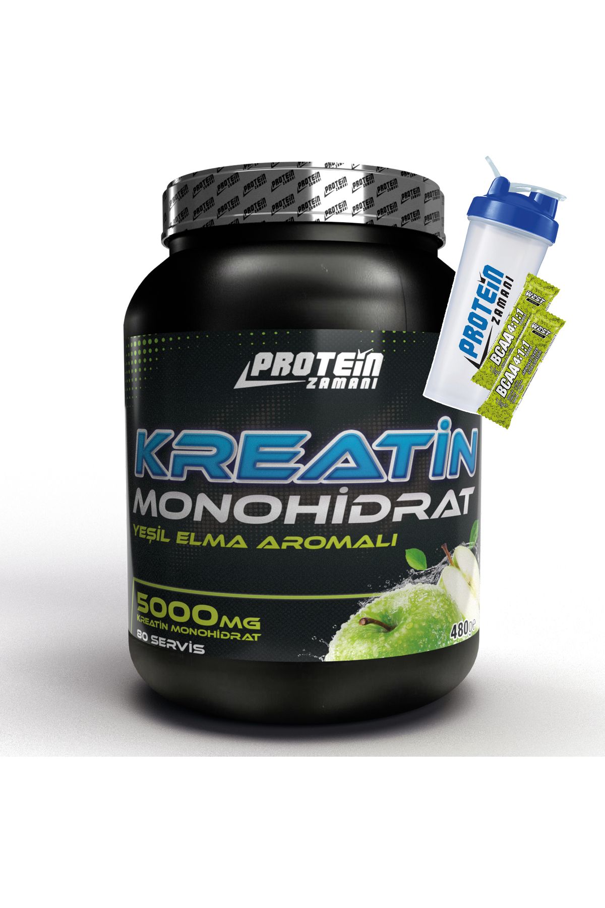 Protein Zamanı Kreatin Monohidrat ( Creatine ) 480 gr 80 Servis