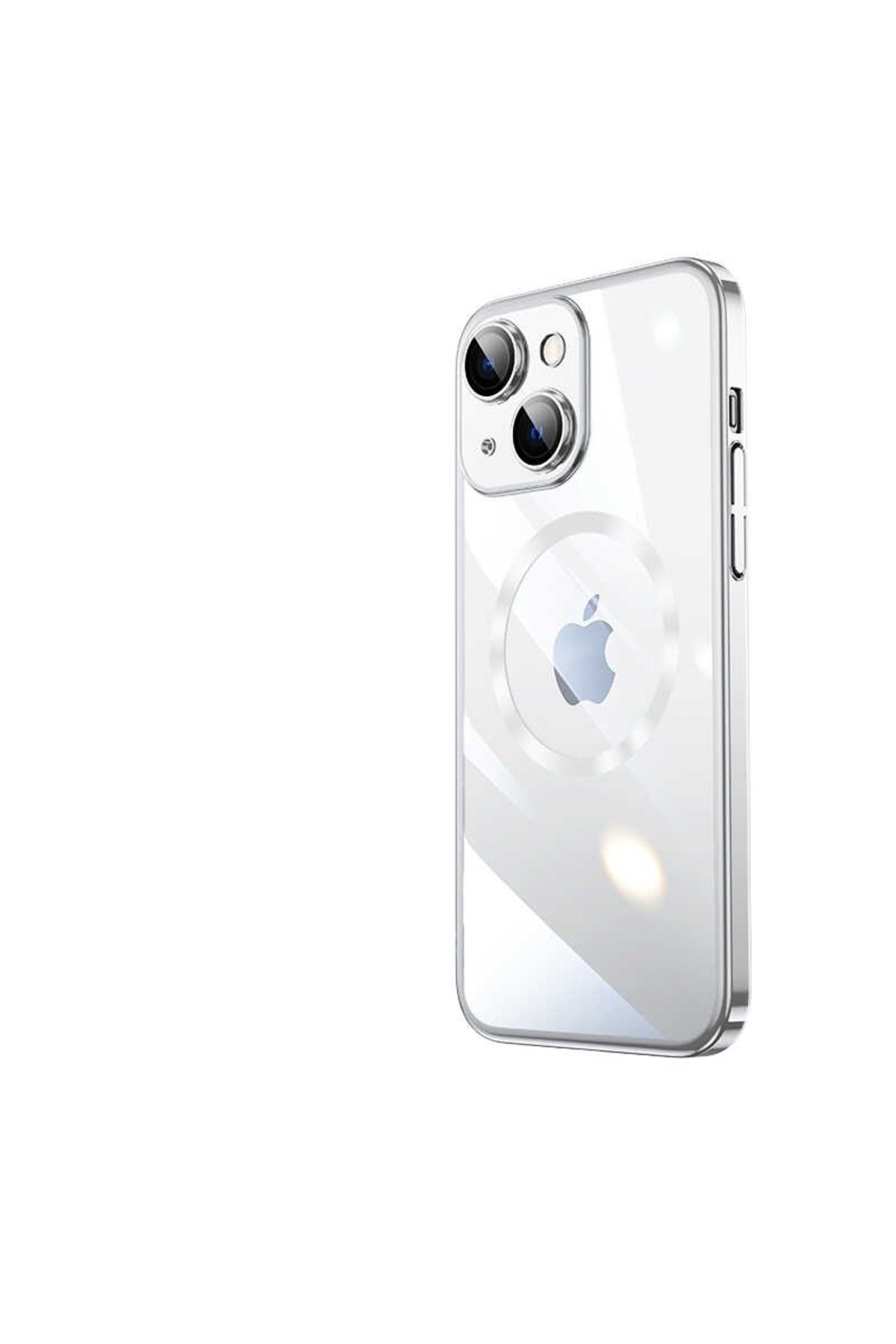 Lopard Apple iPhone 14 Plus Kılıf Wireless Şarj Özellikli Sert PC Lopard Riksos Magsafe Kapak