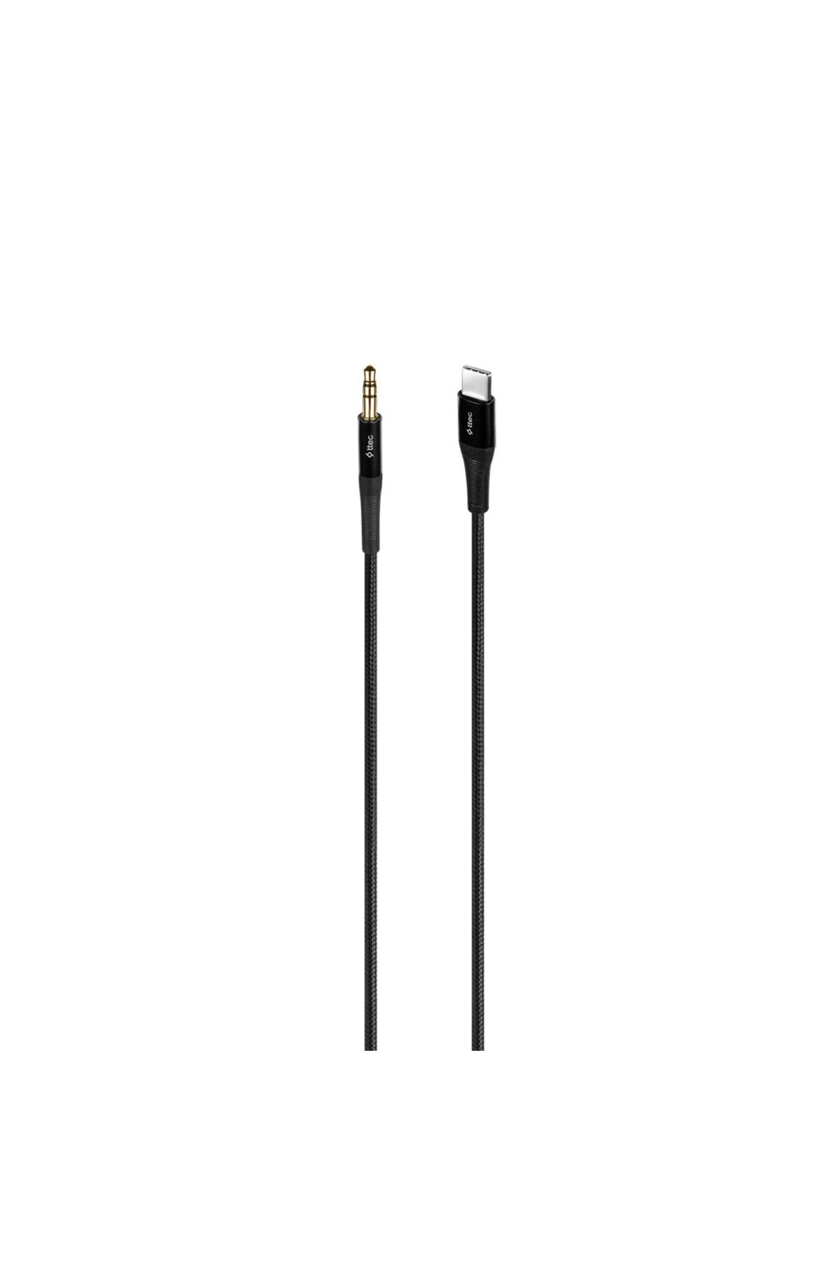 Ttec Aux - USB-C Ses Kablosu 100cm Siyah