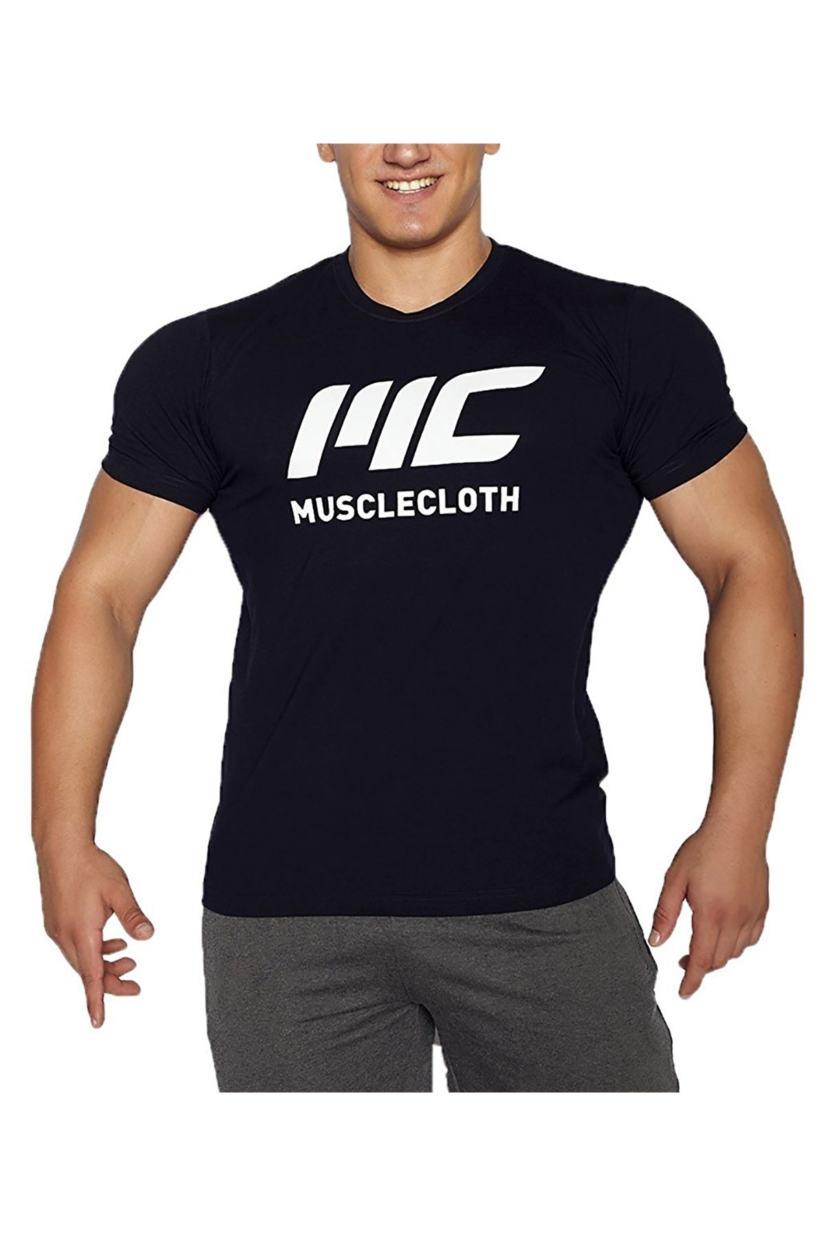 MUSCLECLOTH Basic T-shirt Lacivert