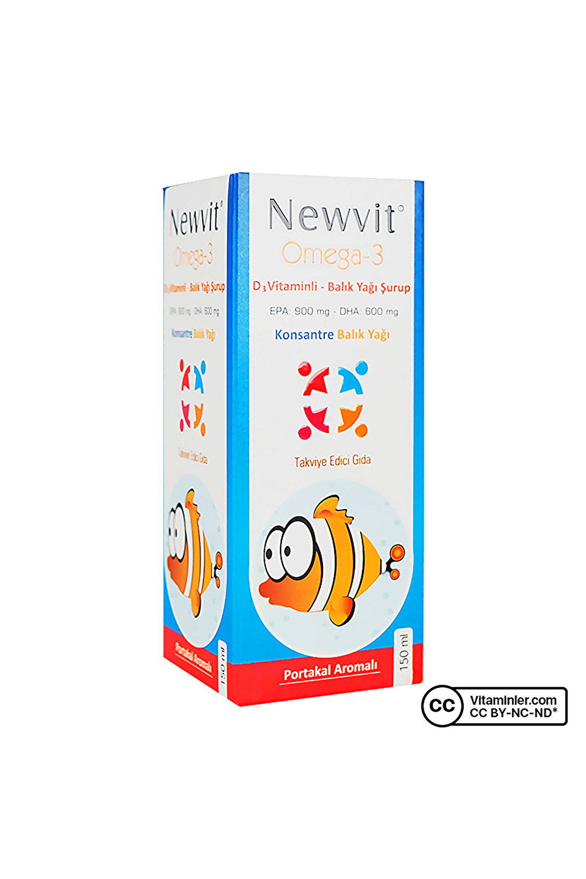 Newvit Omega 3 D Vitaminli Balık Yağı Şurup 150 ml
