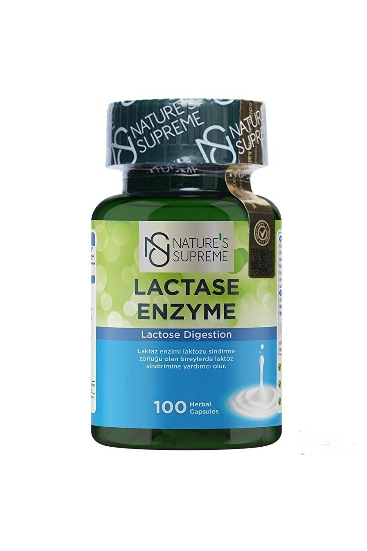 Natures Supreme Lactase Enzyme 100 Kapsül 8681763380107