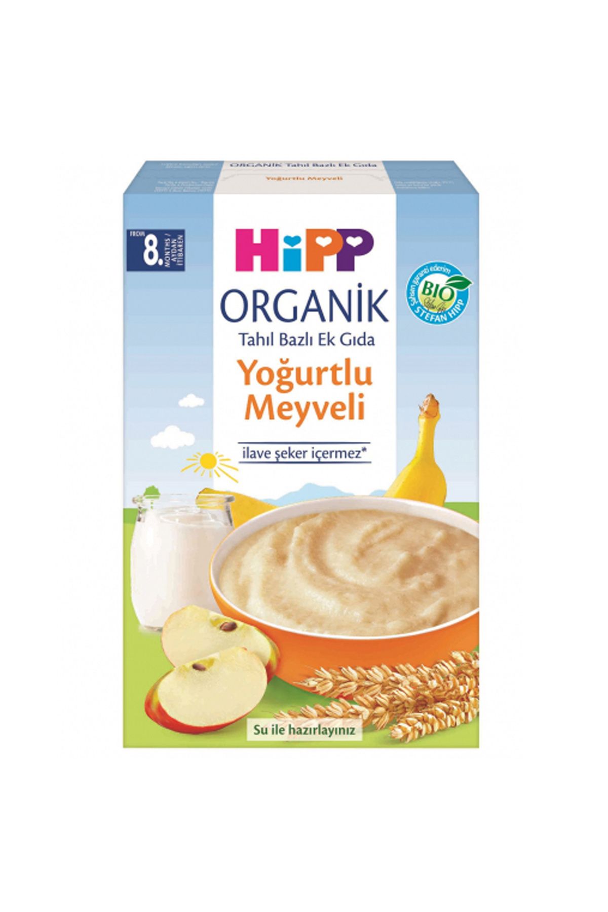 Hipp Organik Yoğurtlu Meyveli Tahıl Bazlı 8 Ay Kaşık Maması 250 gr