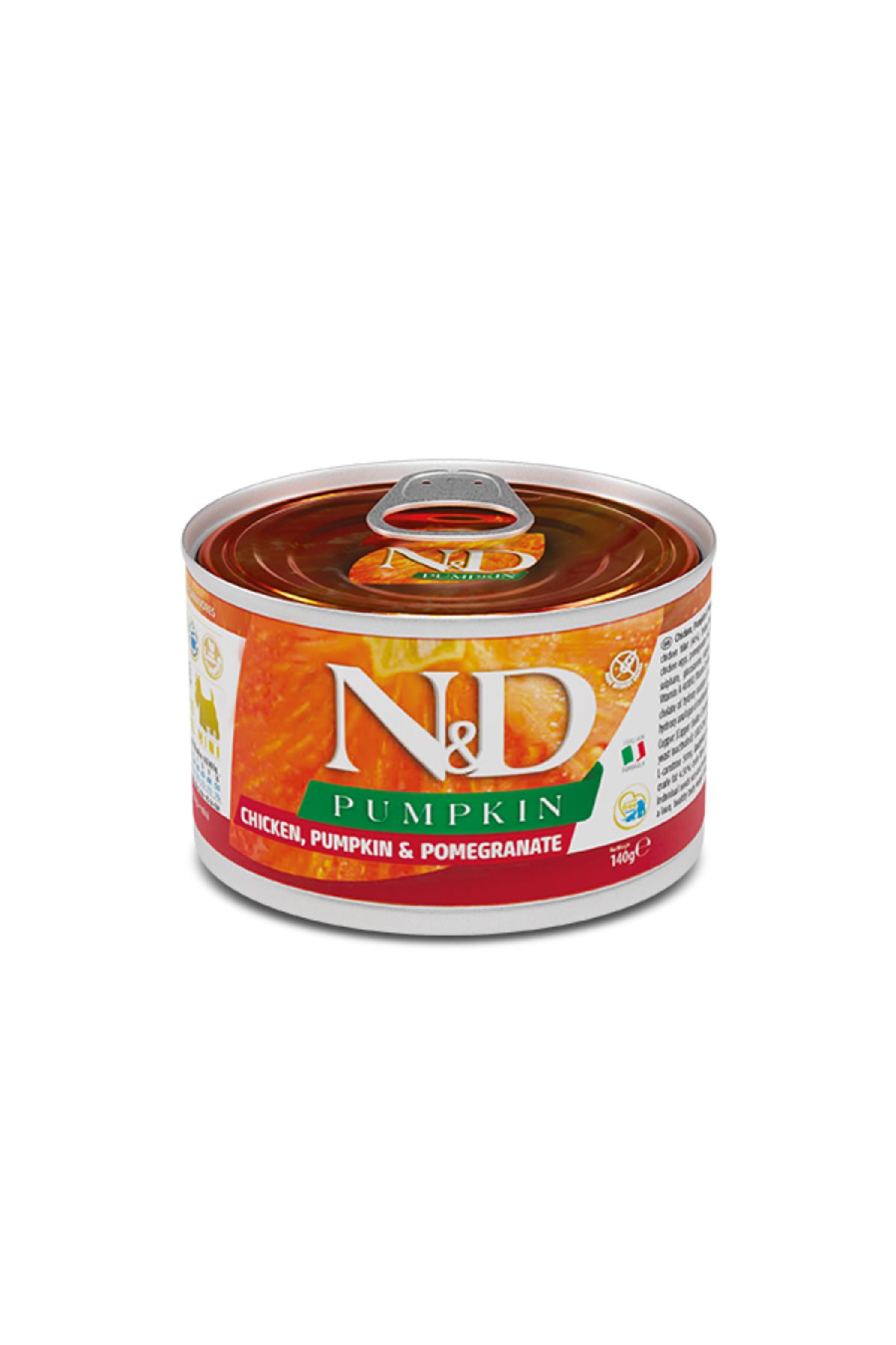 N & D Pumpkin Tavuklu Ve Narlı Puppy Köpek Konserve 140 gr 6 Lı