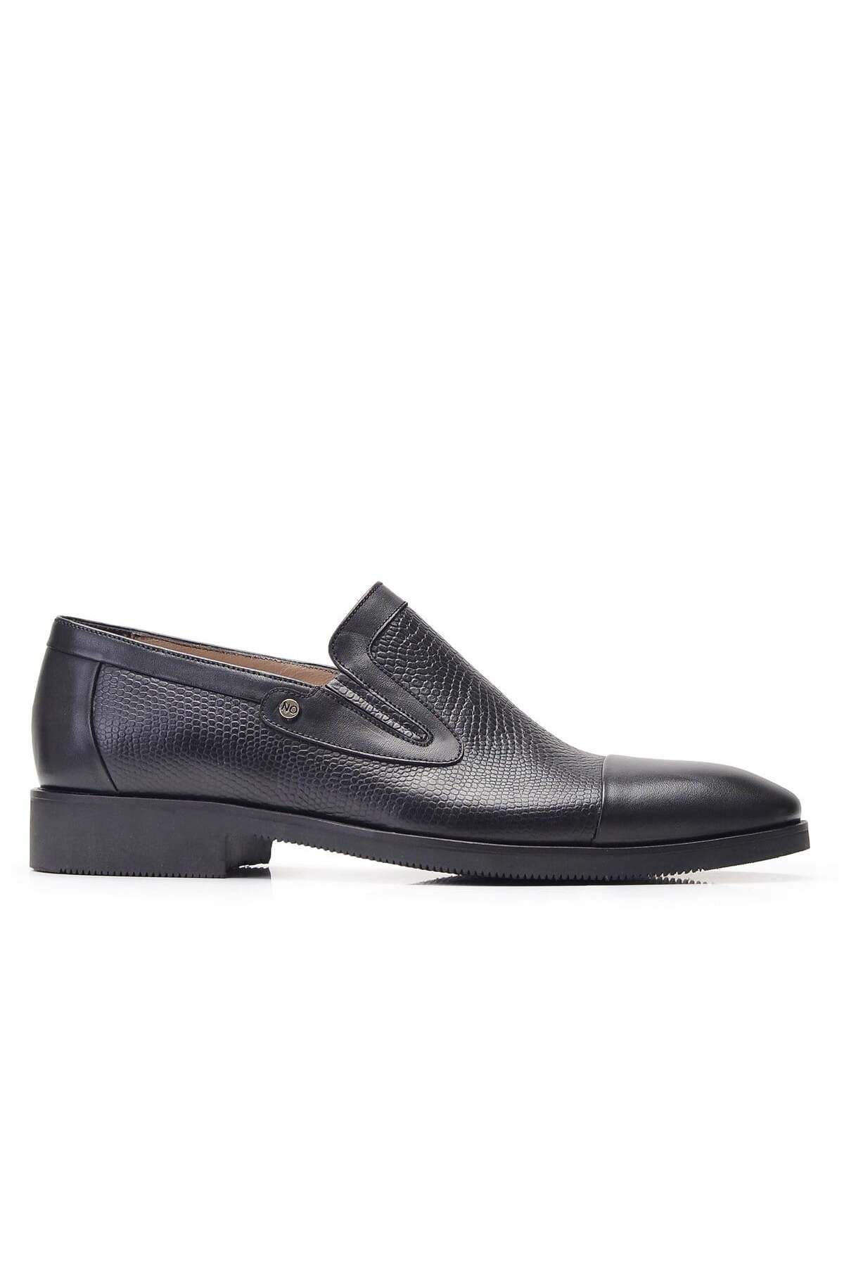 Nevzat Onay Siyah Klasik Loafer Erkek Ayakkabı -11853-