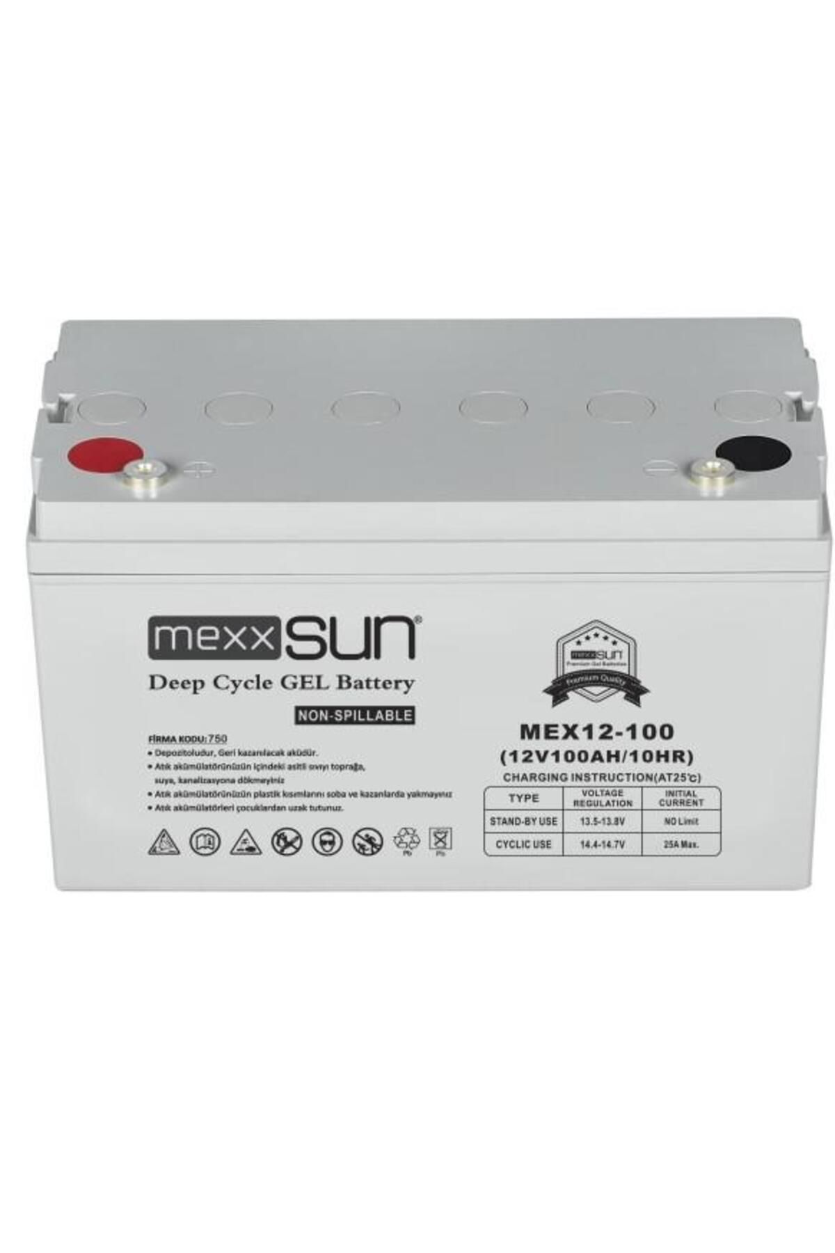 MEXXSUN Jel akü 12V 100Ah (MEX12-100)