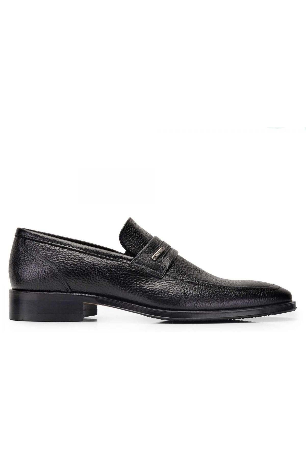 Nevzat Onay Siyah Klasik Loafer Erkek Ayakkabı -10453-