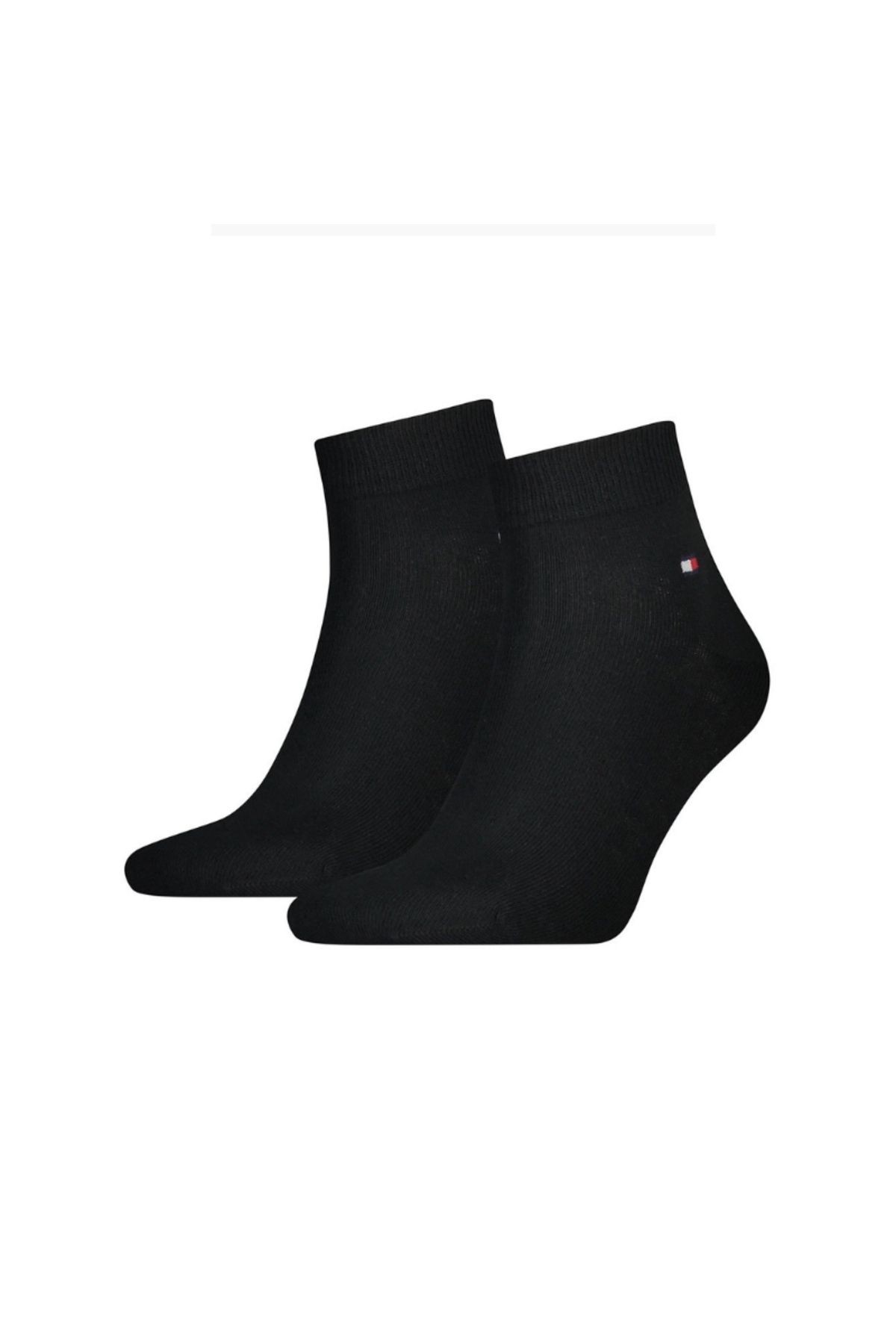 Tommy Hilfiger Erkek Marka Logolu Pamukllu Kısa Günlük Kullanıma Uygun Siyah Çorap 09a3425001200-siyah