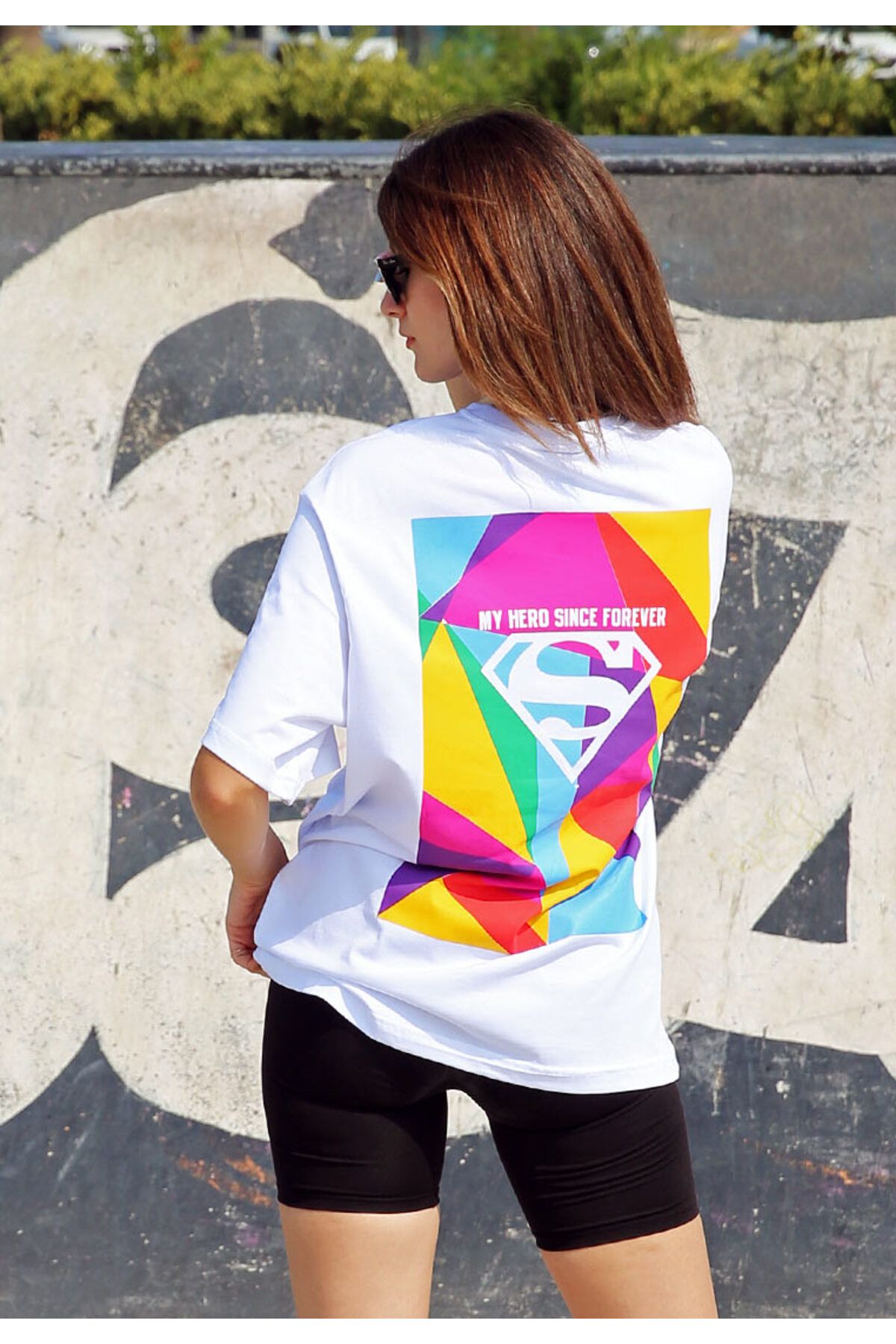 Dogo Unisex Vegan Beyaz T-Shirt - Warner Bros My Hero Since Forever Superman Tasarım